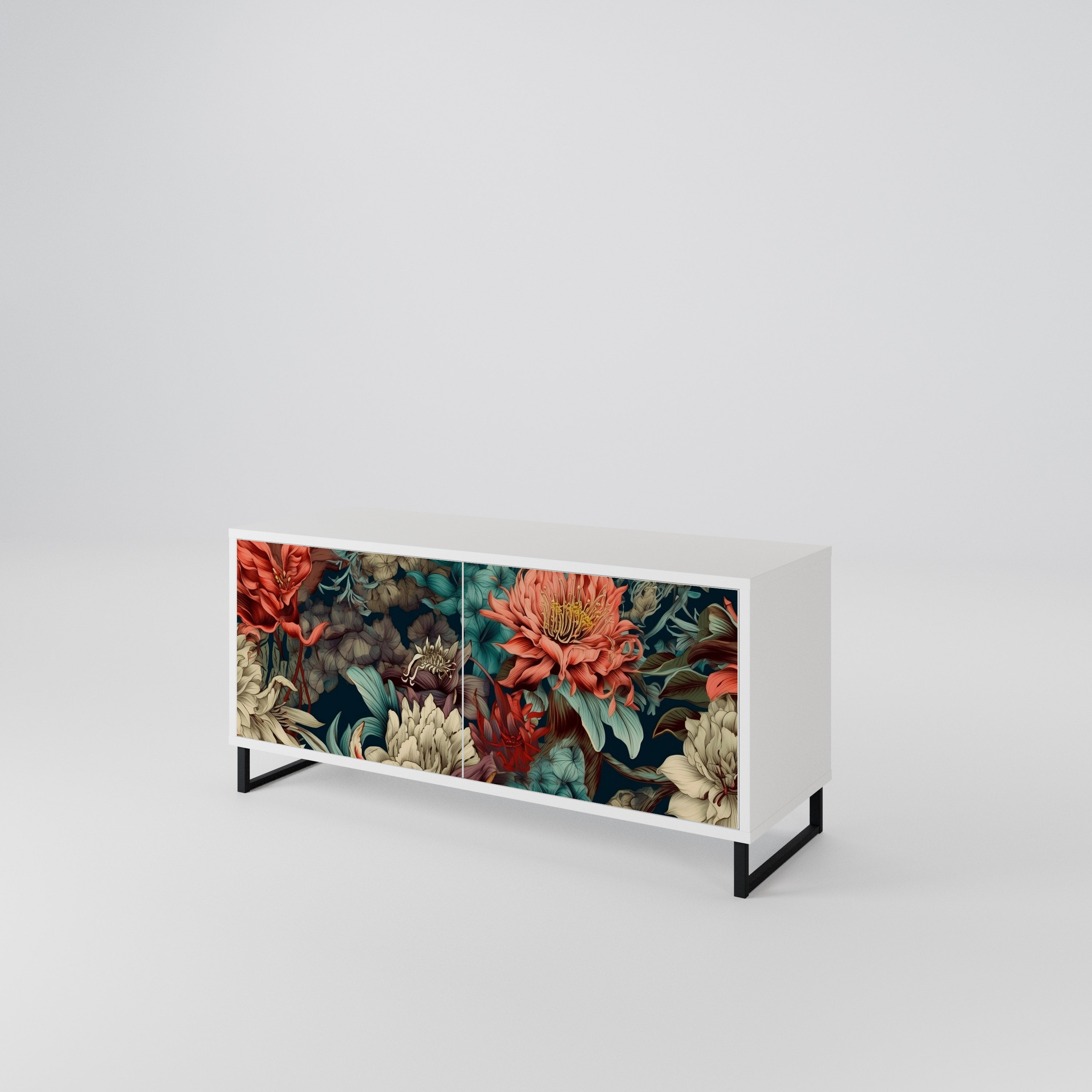 SPROUTING GRACE Mueble de TV Compacto de 2 puertas