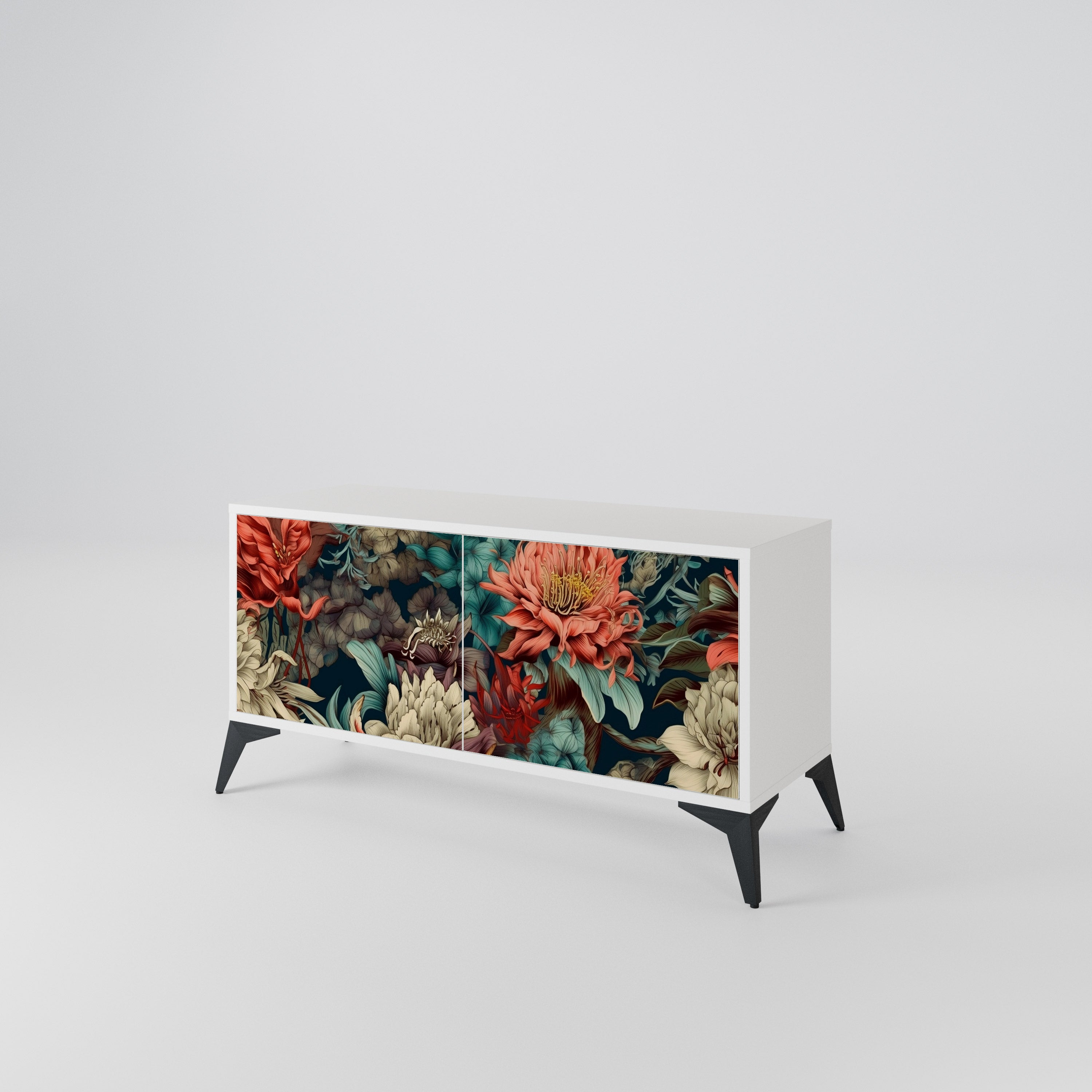 SPROUTING GRACE Mueble de TV Compacto de 2 puertas