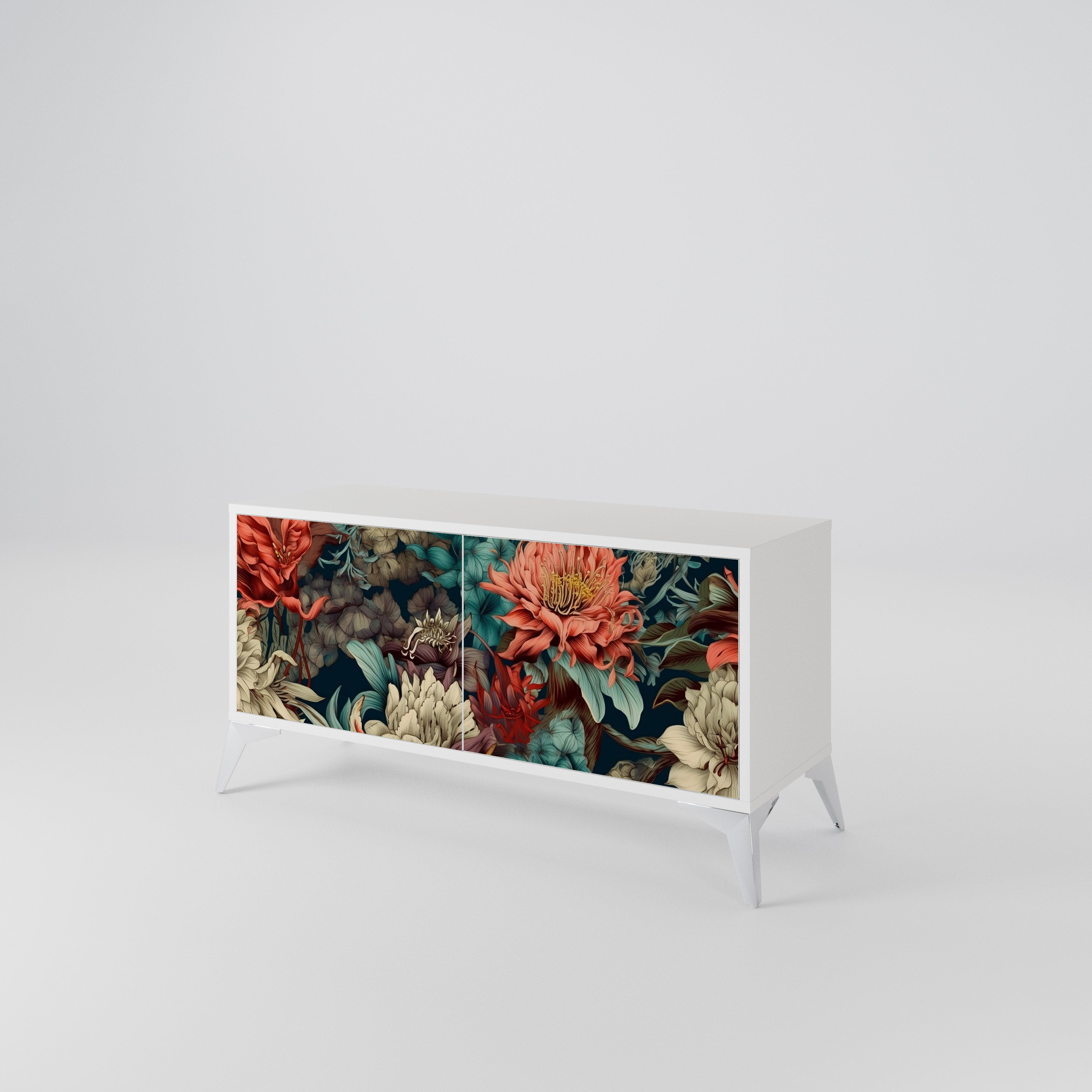 SPROUTING GRACE Mueble de TV Compacto de 2 puertas
