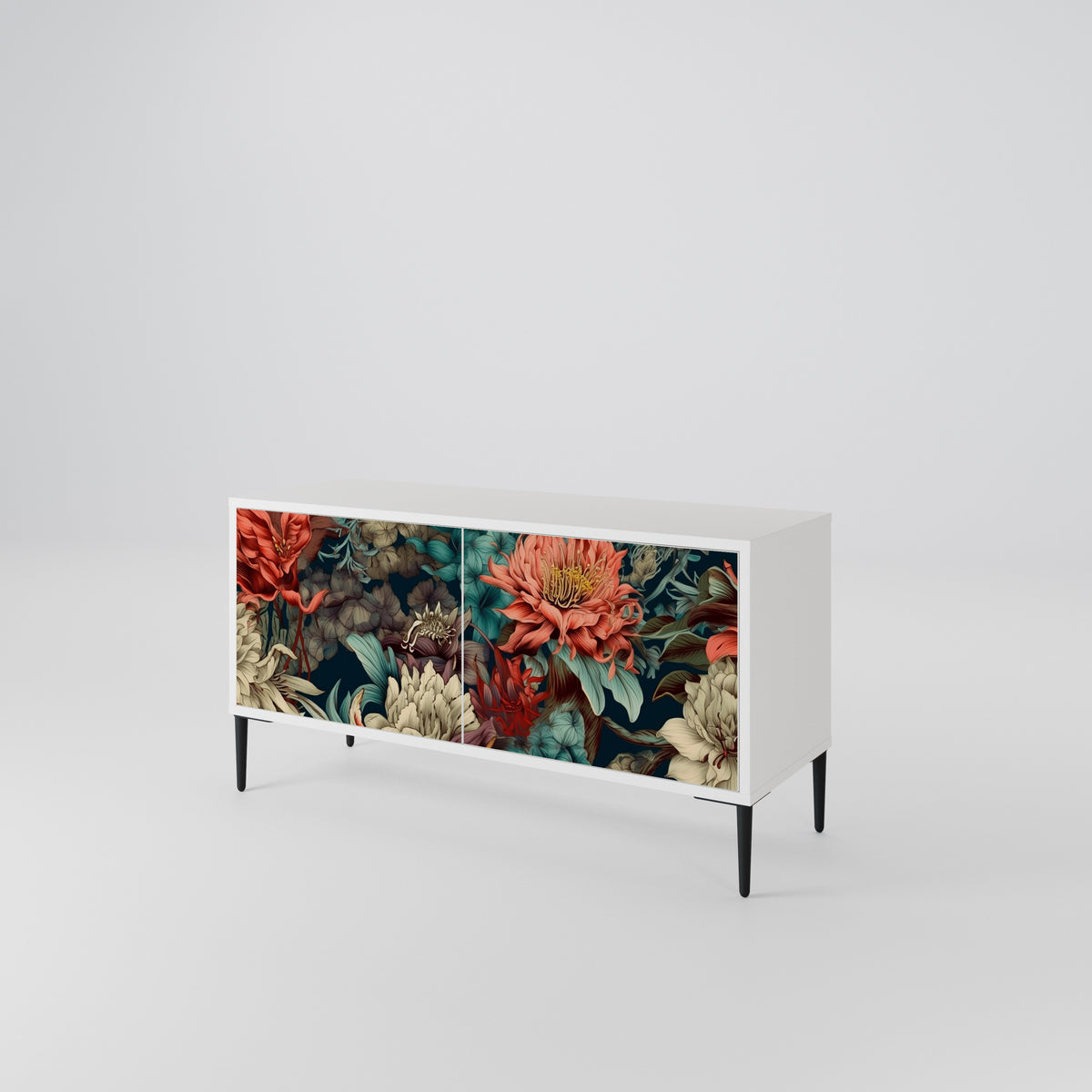 SPROUTING GRACE Mueble de TV Compacto de 2 puertas