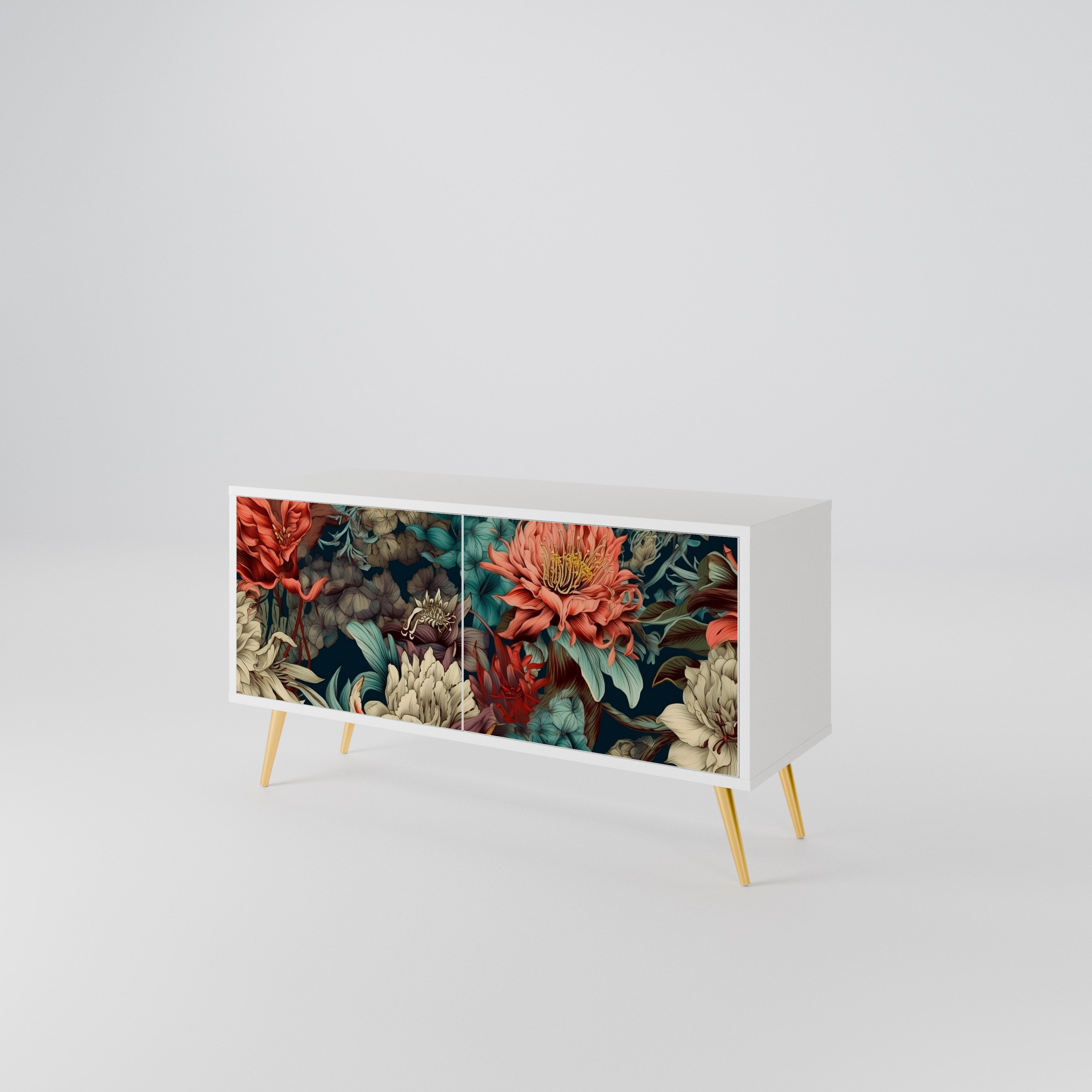 SPROUTING GRACE Mueble de TV Compacto de 2 puertas