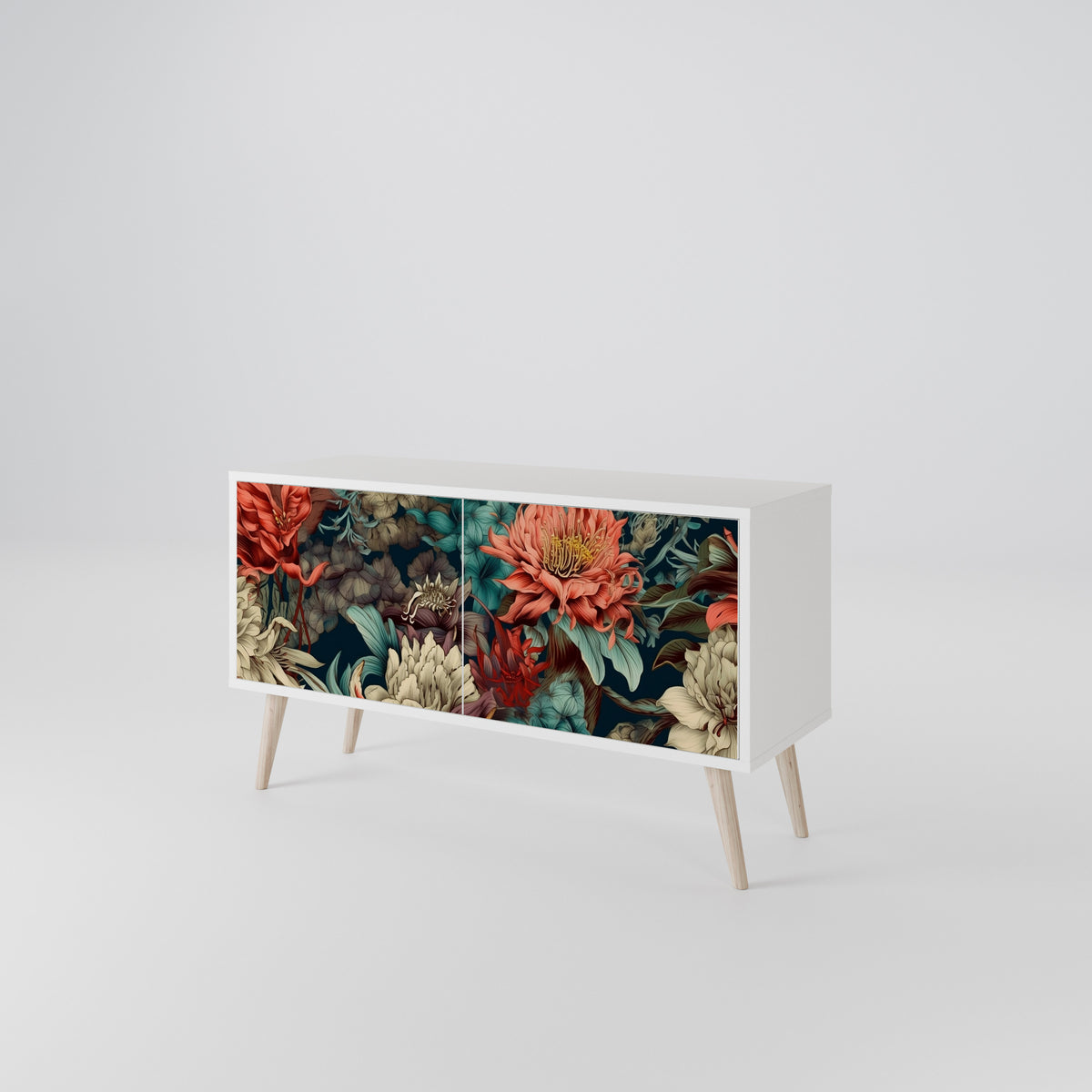 SPROUTING GRACE Mueble de TV Compacto de 2 puertas