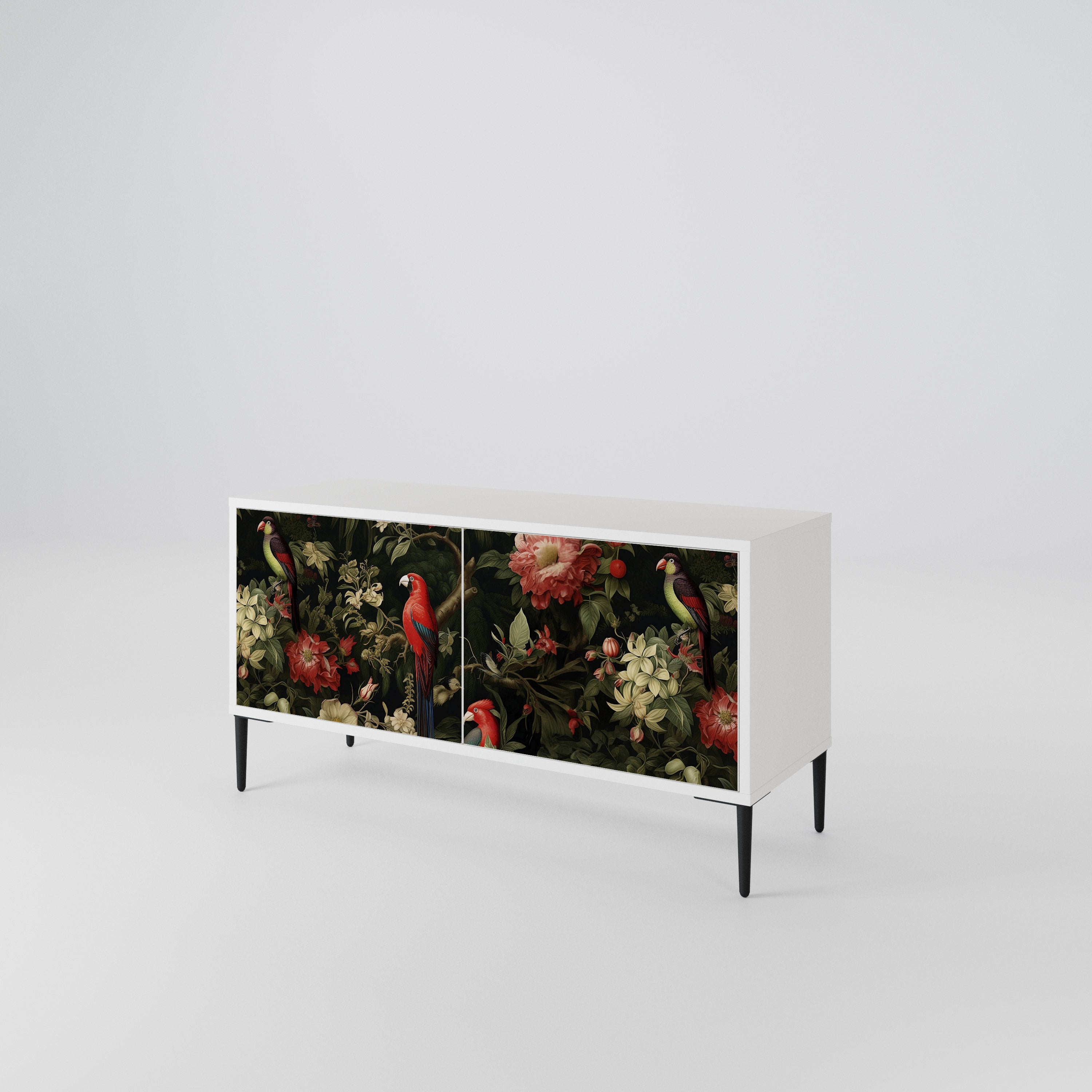 AVIAN GREENERY Mueble de TV Compacto de 2 puertas