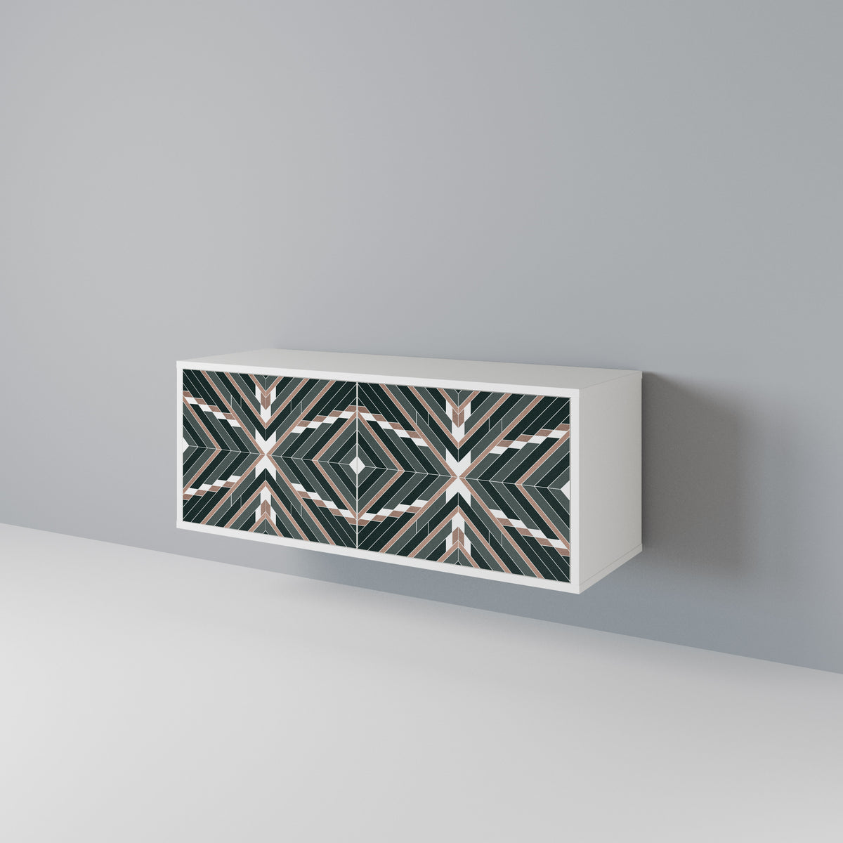 DIMENSION DELIGHTS Mueble de TV Compacto de 2 puertas