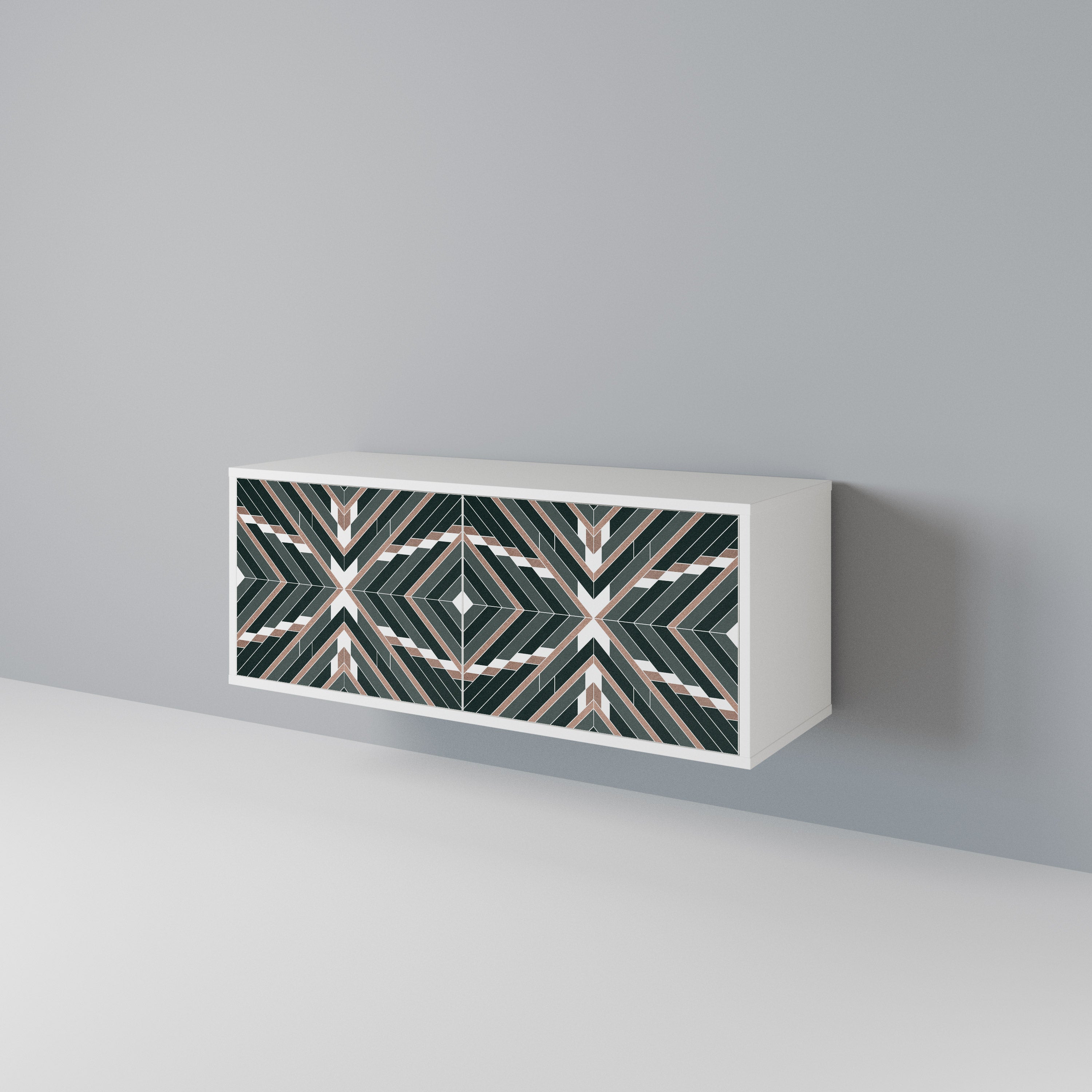 DIMENSION DELIGHTS Mueble de TV Compacto de 2 puertas