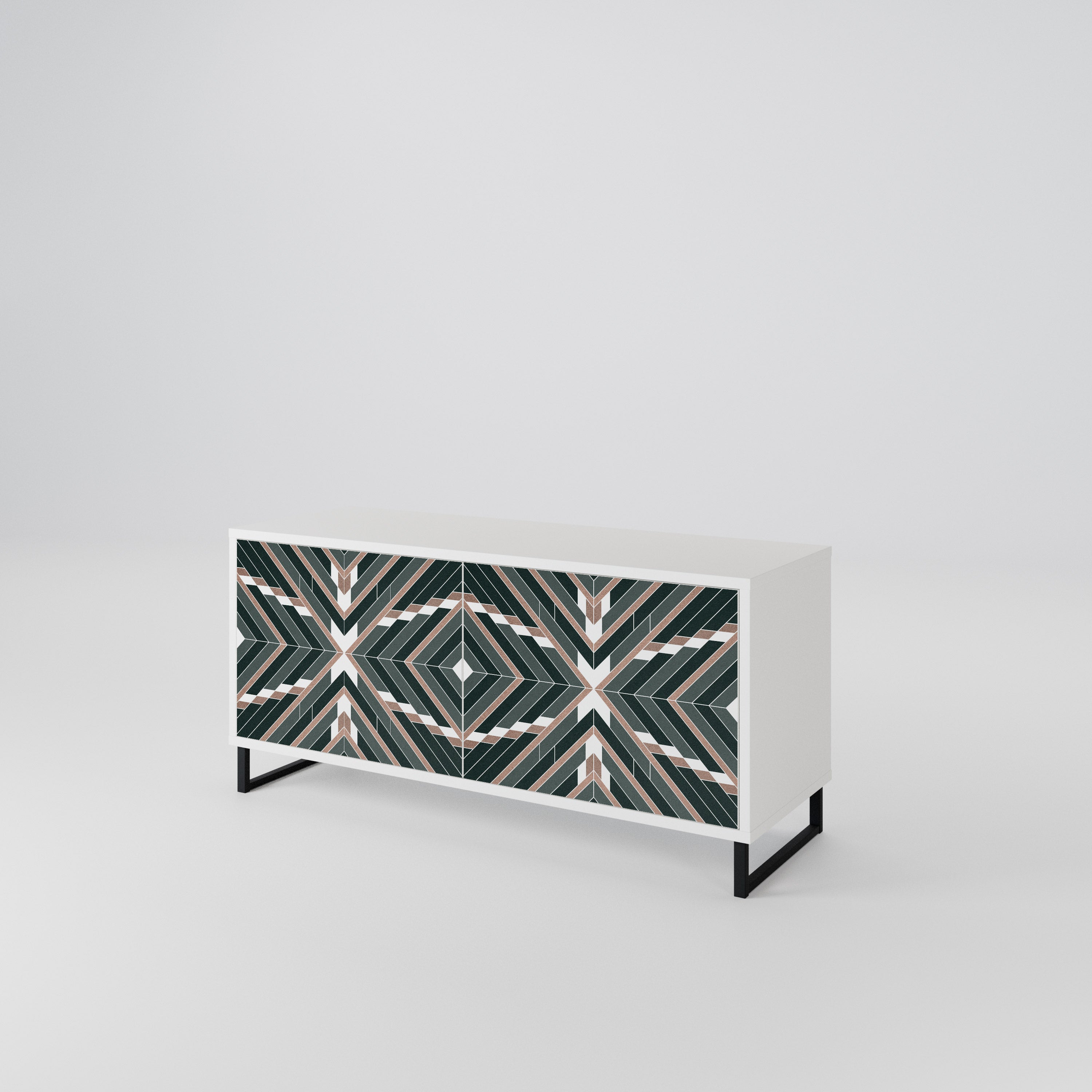 DIMENSION DELIGHTS Mueble de TV Compacto de 2 puertas