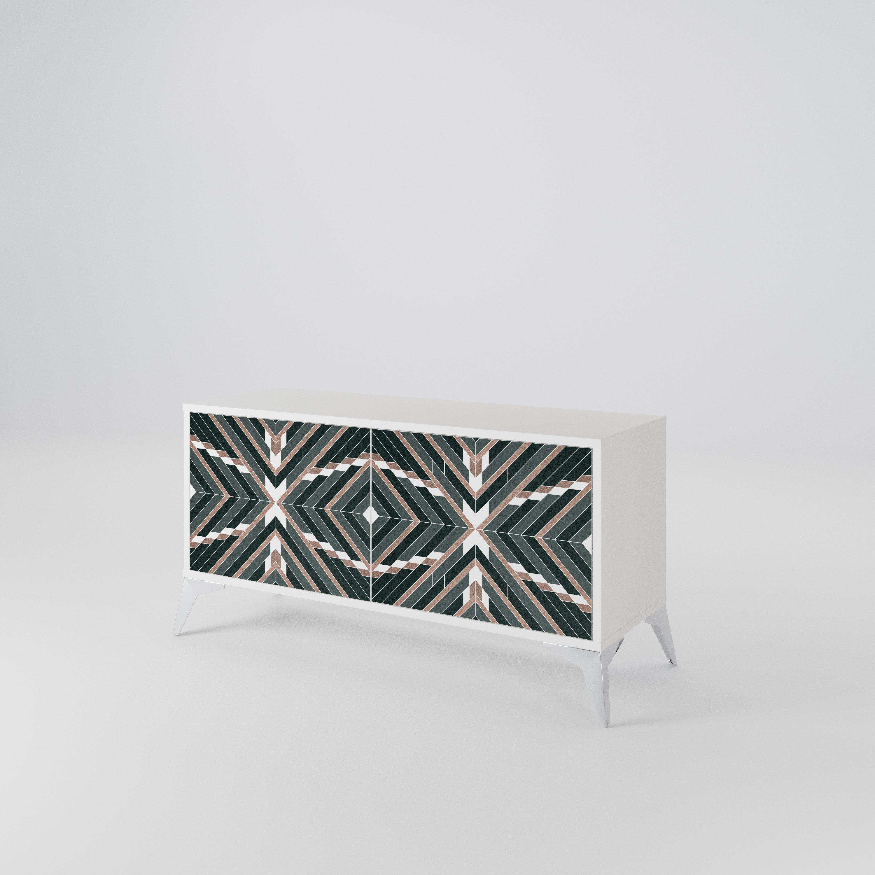 DIMENSION DELIGHTS Mueble de TV Compacto de 2 puertas
