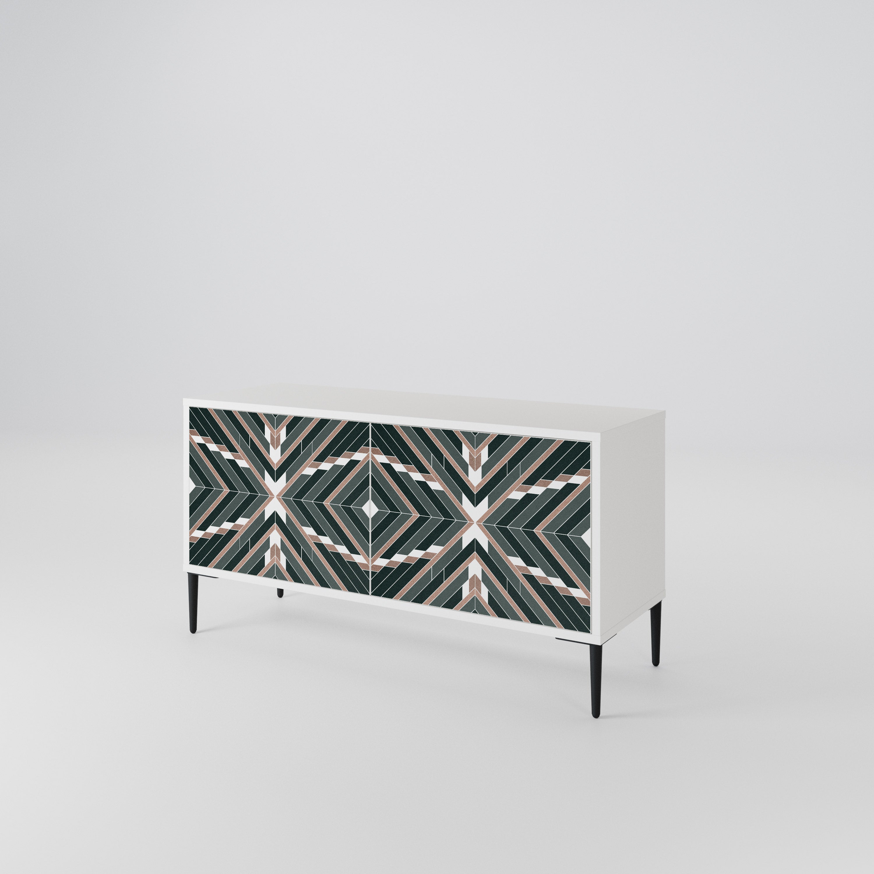 DIMENSION DELIGHTS Mueble de TV Compacto de 2 puertas
