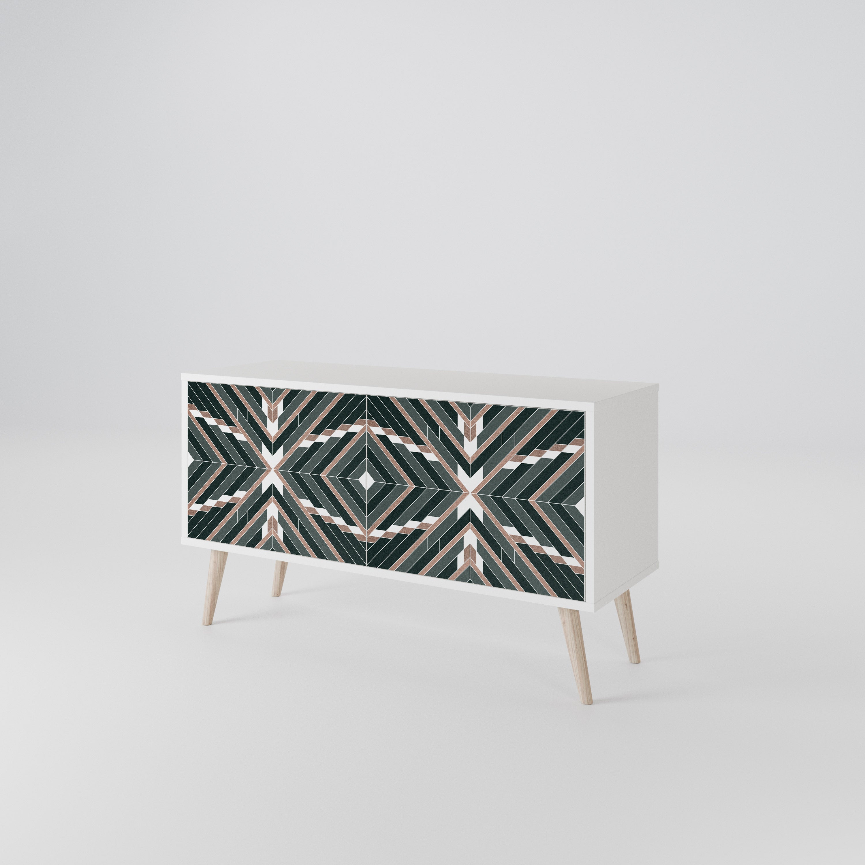 DIMENSION DELIGHTS Mueble de TV Compacto de 2 puertas