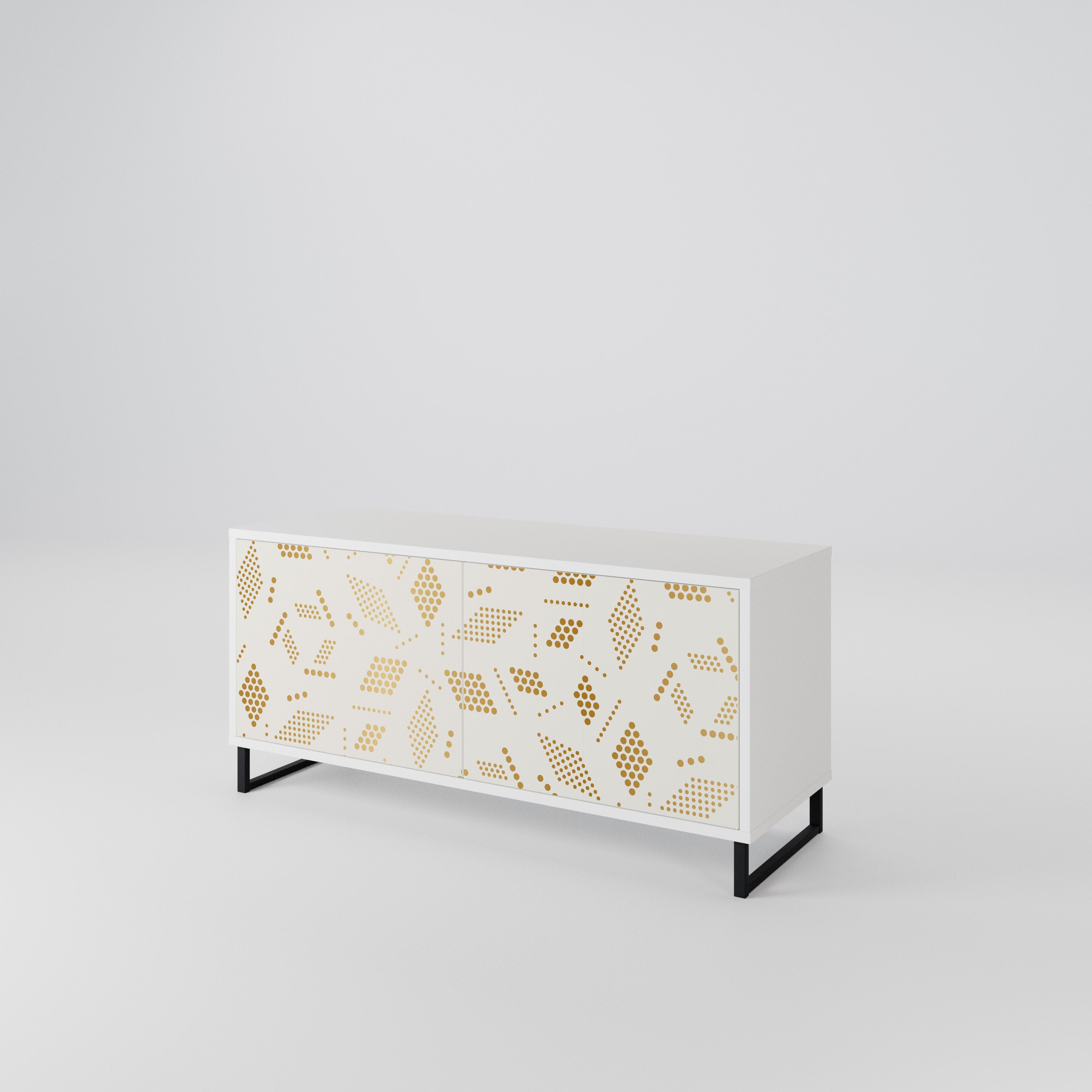 SPOTTED DAZE Mueble de TV Compacto de 2 puertas