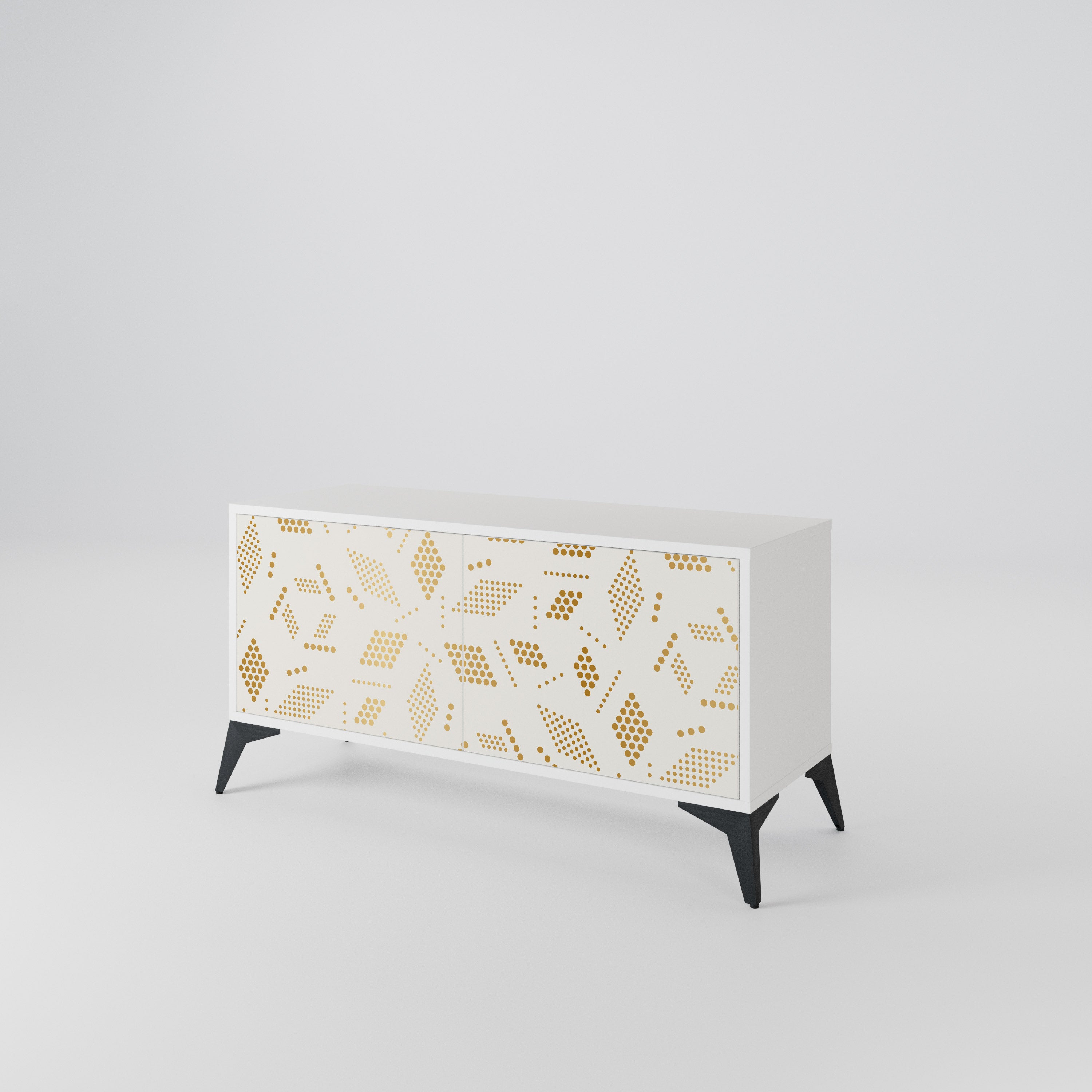 SPOTTED DAZE Mueble de TV Compacto de 2 puertas