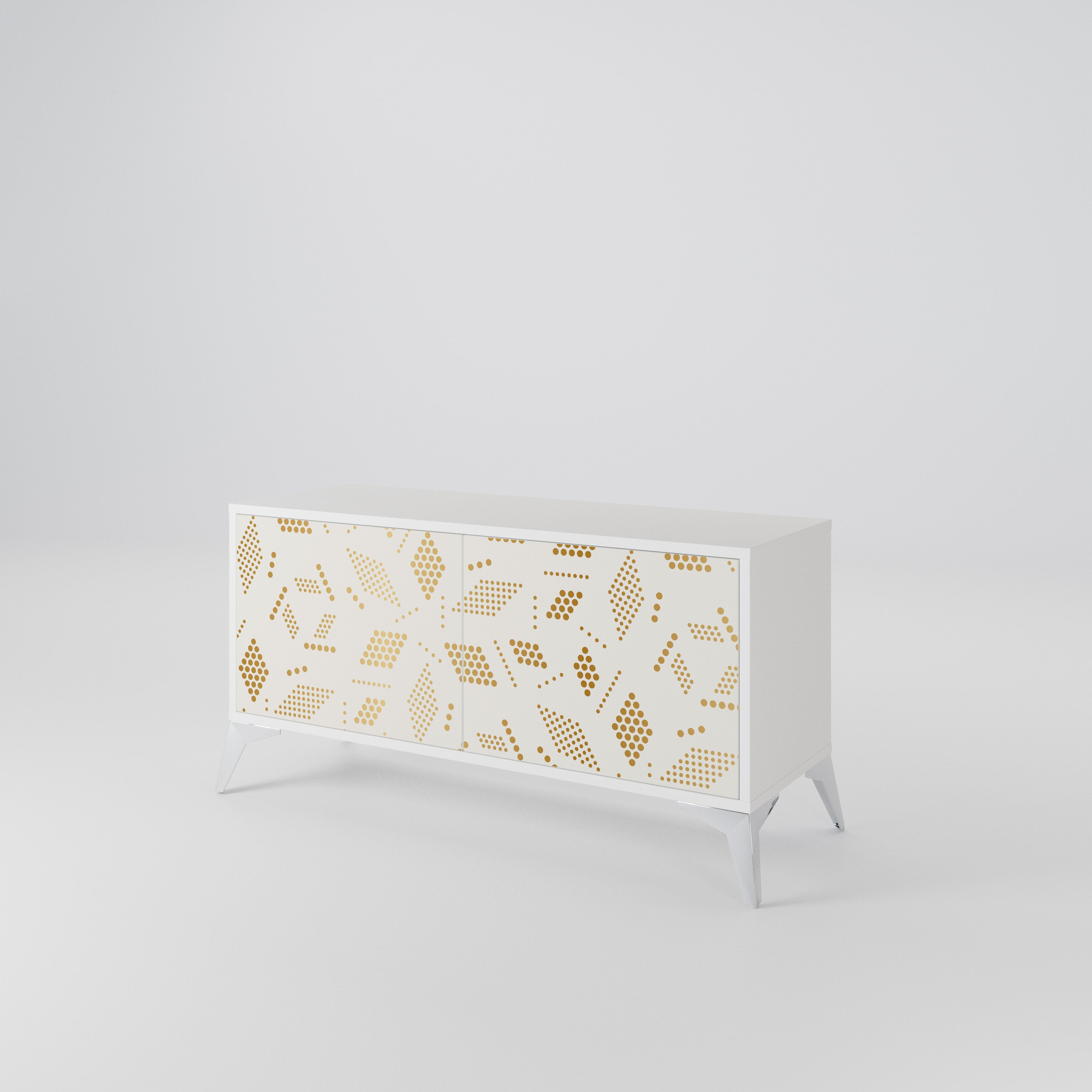 SPOTTED DAZE Mueble de TV Compacto de 2 puertas