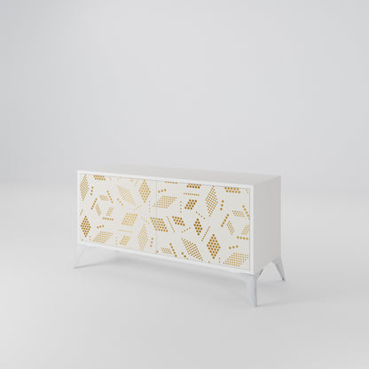 SPOTTED DAZE Mueble de TV Compacto de 2 puertas