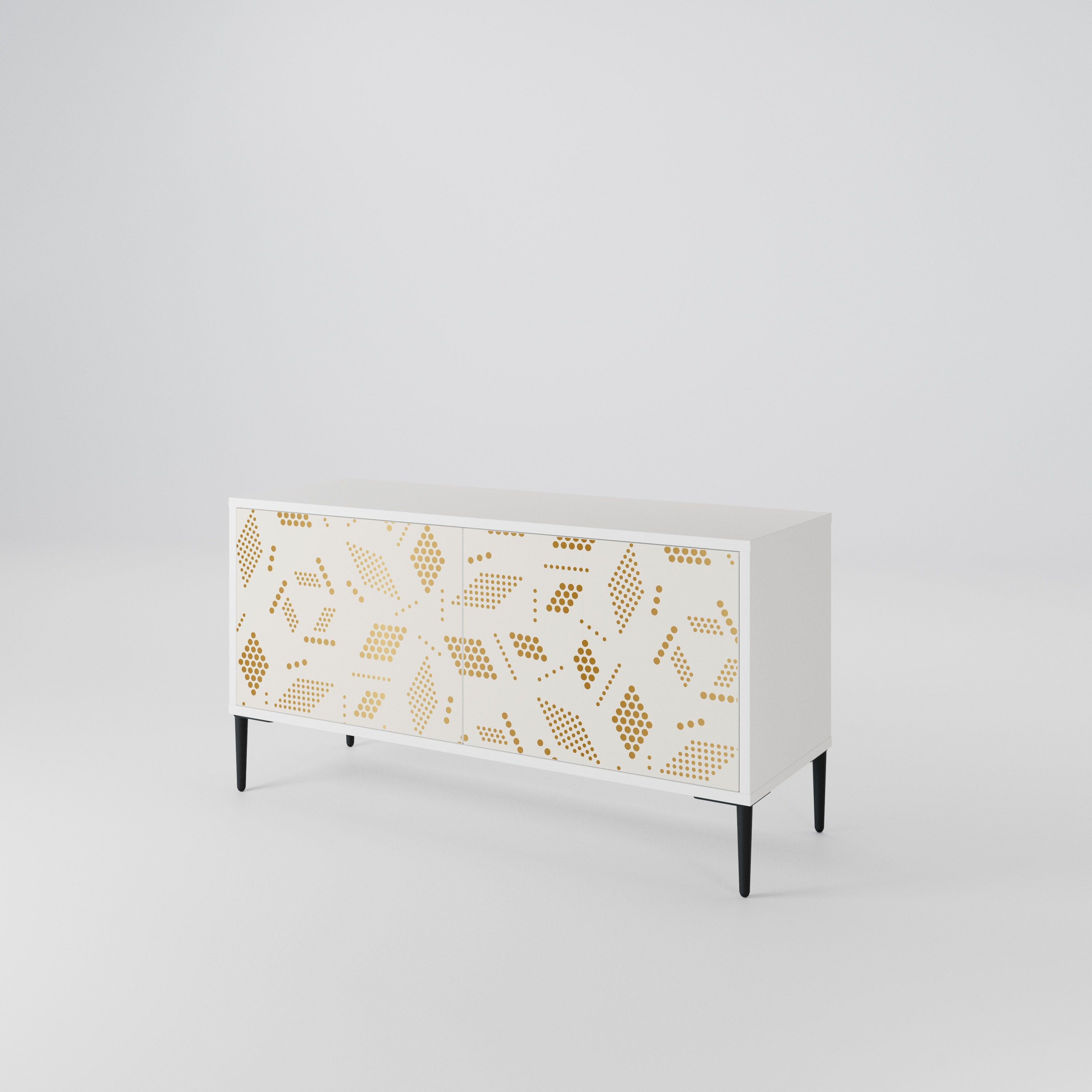 SPOTTED DAZE Mueble de TV Compacto de 2 puertas