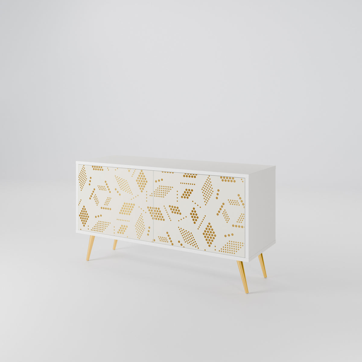 SPOTTED DAZE Mueble de TV Compacto de 2 puertas