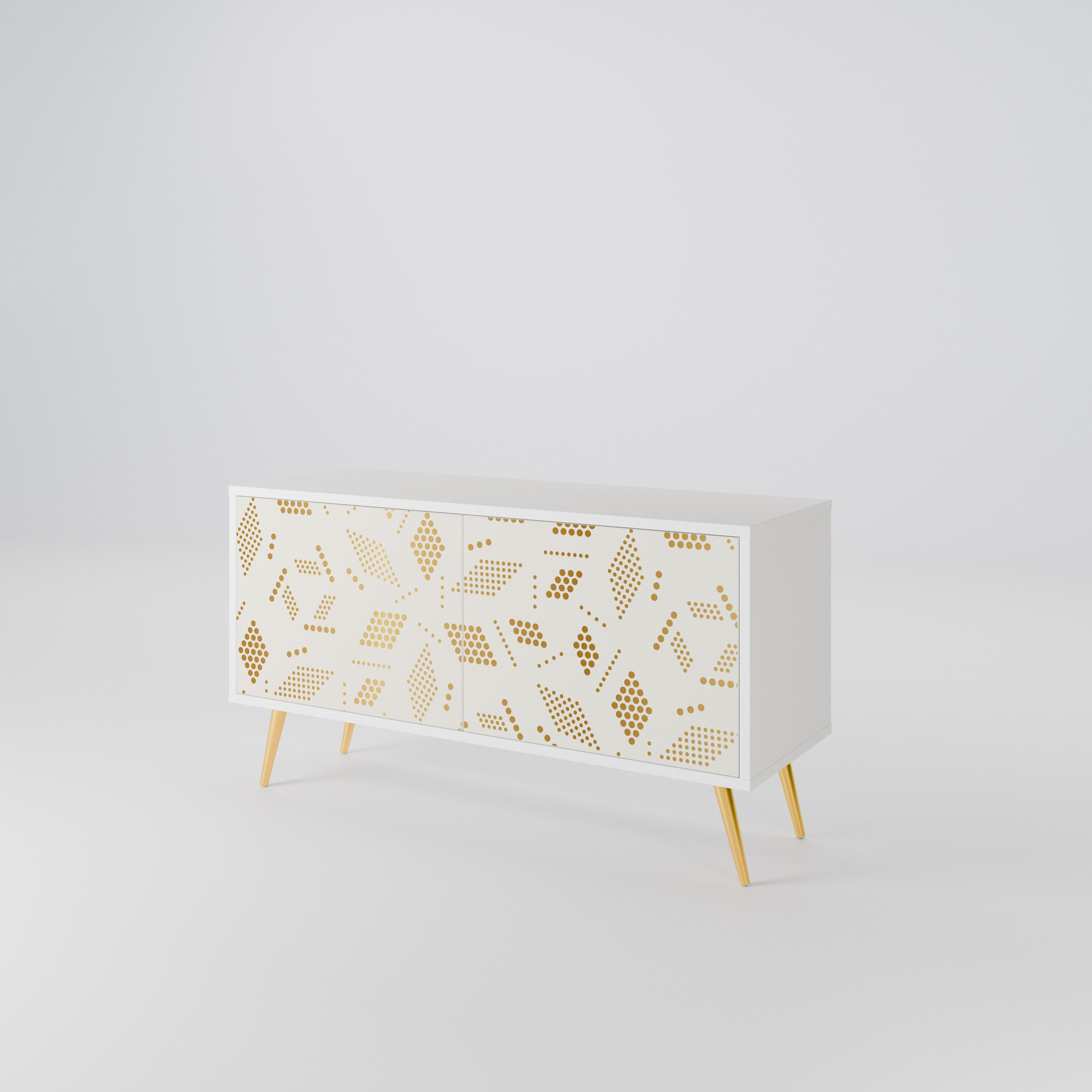 SPOTTED DAZE Mueble de TV Compacto de 2 puertas