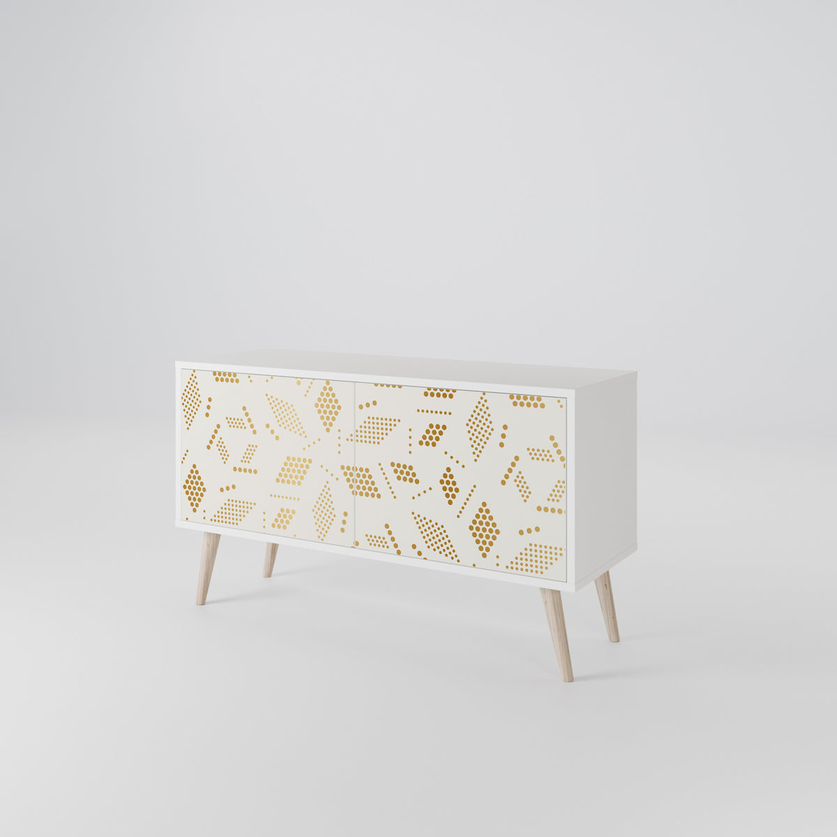 SPOTTED DAZE Mueble de TV Compacto de 2 puertas