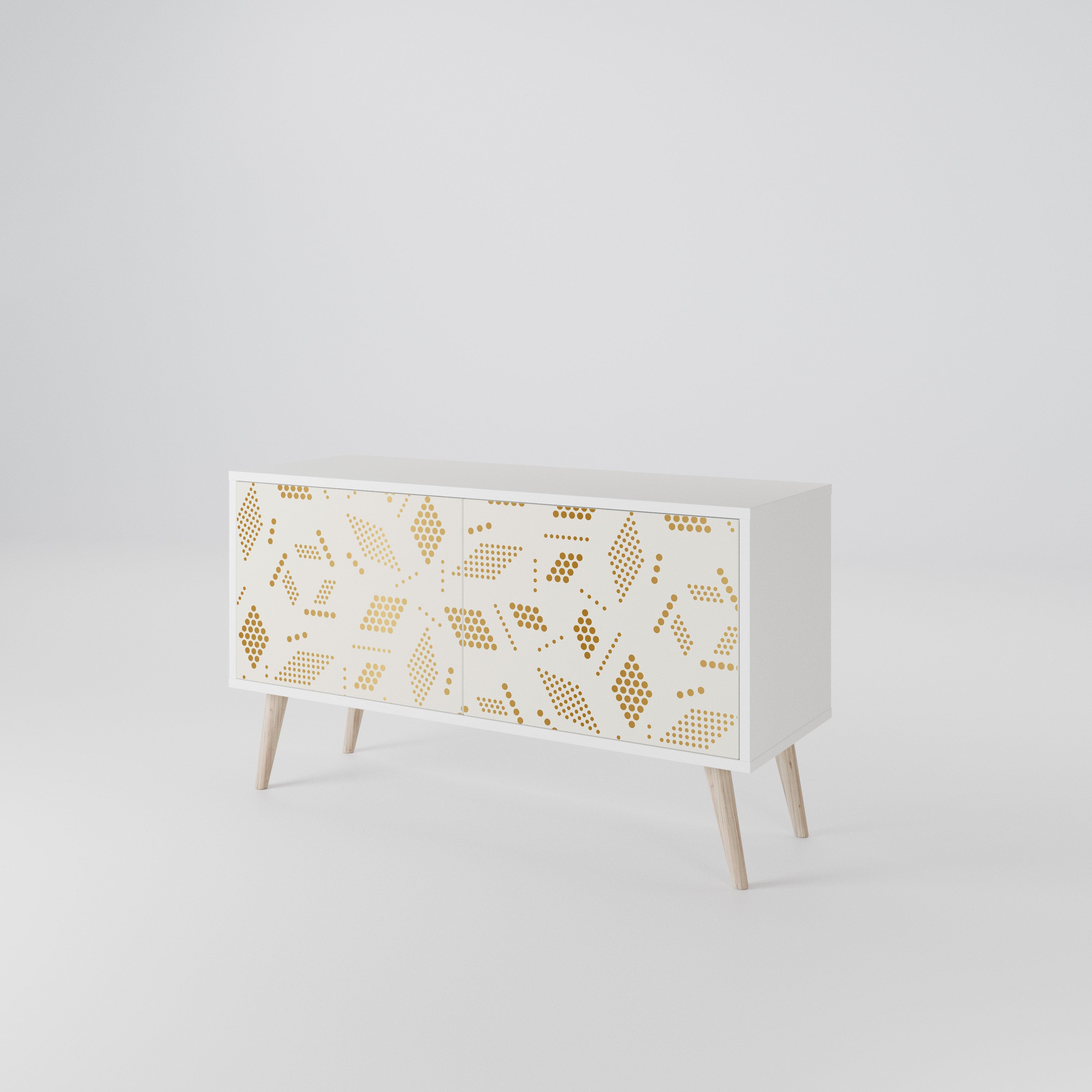 SPOTTED DAZE Mueble de TV Compacto de 2 puertas