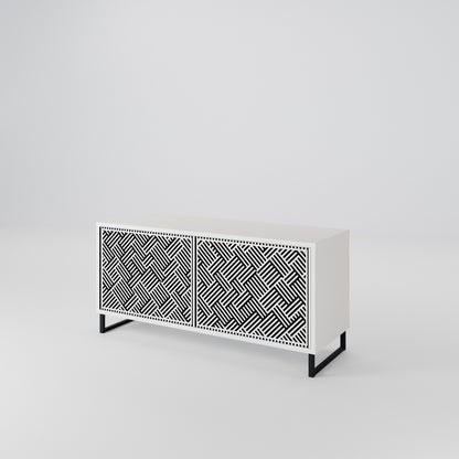 TEMPORARY SEQUENCE Compact 2-Door TV Cabinet