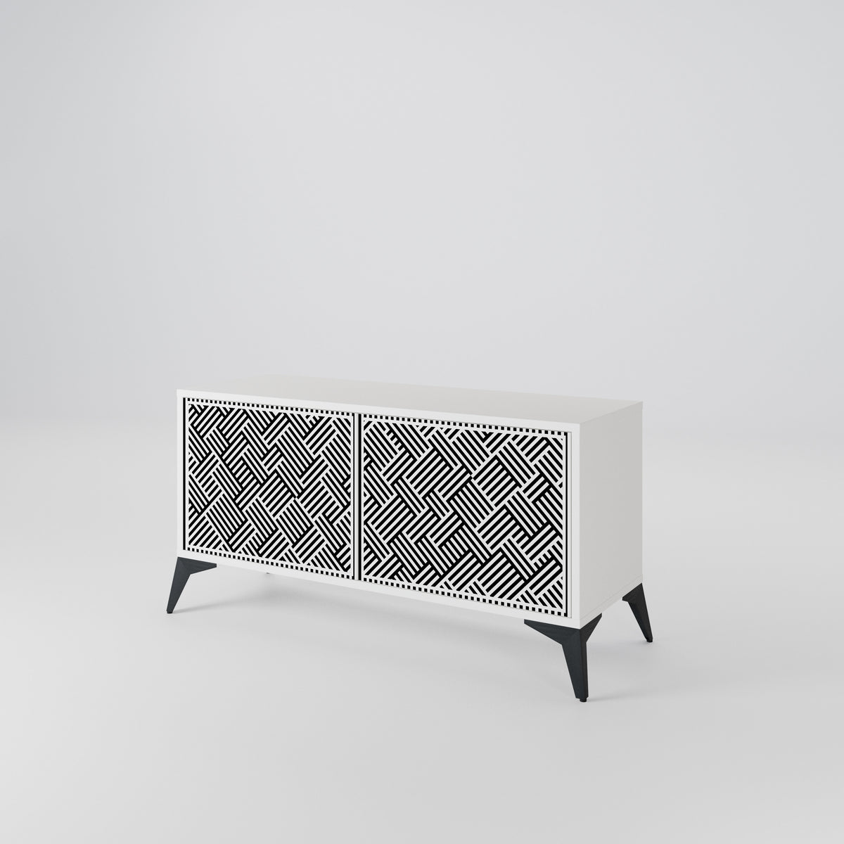 TEMPORARY SEQUENCE Compact 2-Door TV Cabinet
