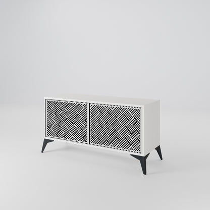 TEMPORARY SEQUENCE Compact 2-Door TV Cabinet