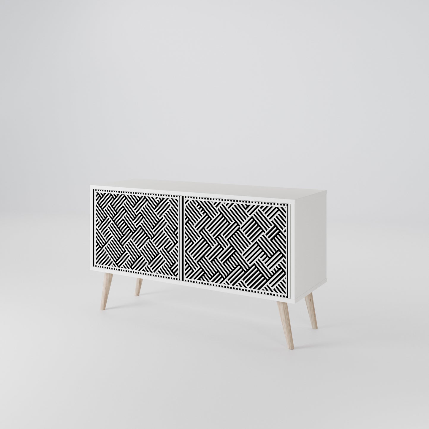 TEMPORARY SEQUENCE Compact 2-Door TV Cabinet