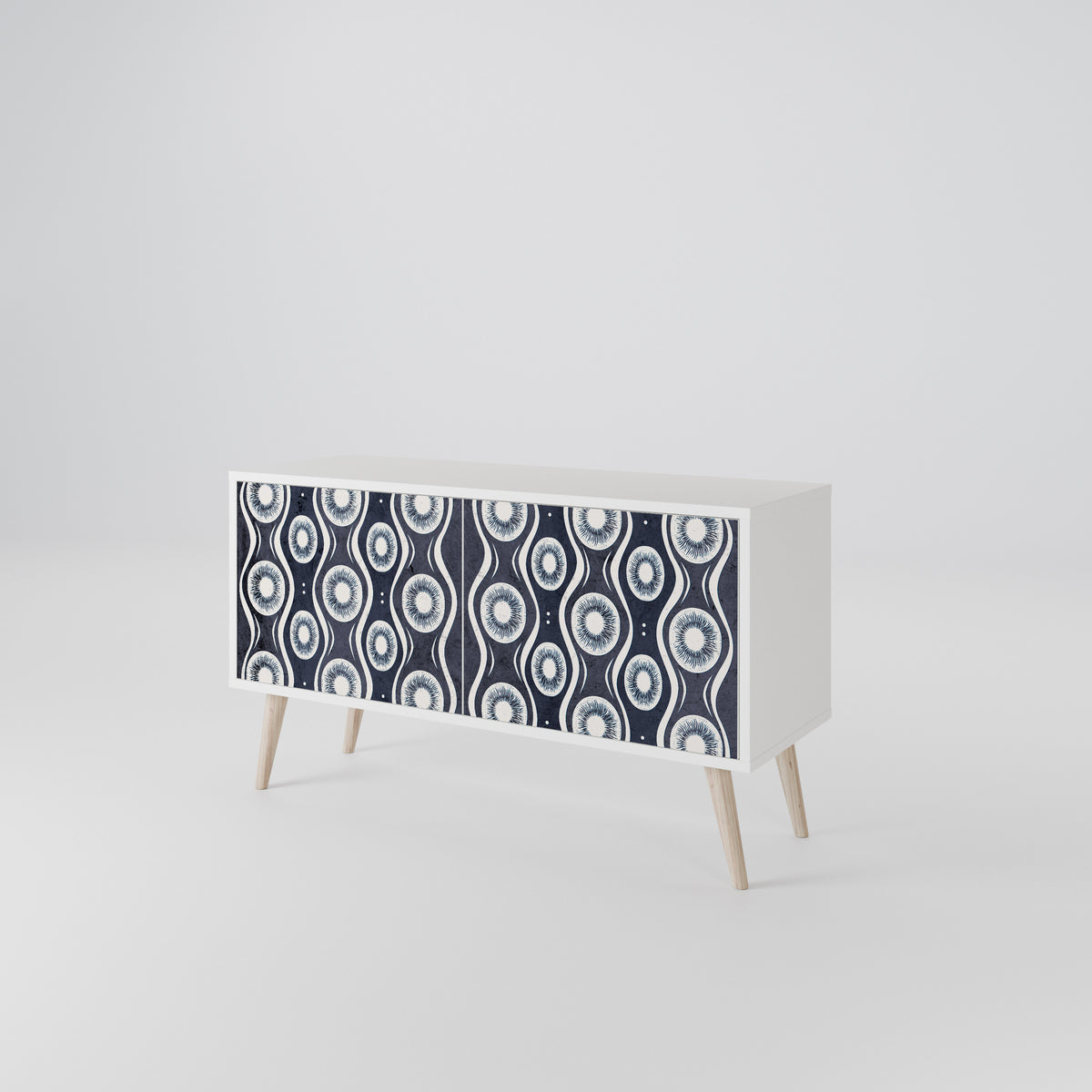GRAPHITE EYES Mueble de TV Compacto de 2 puertas