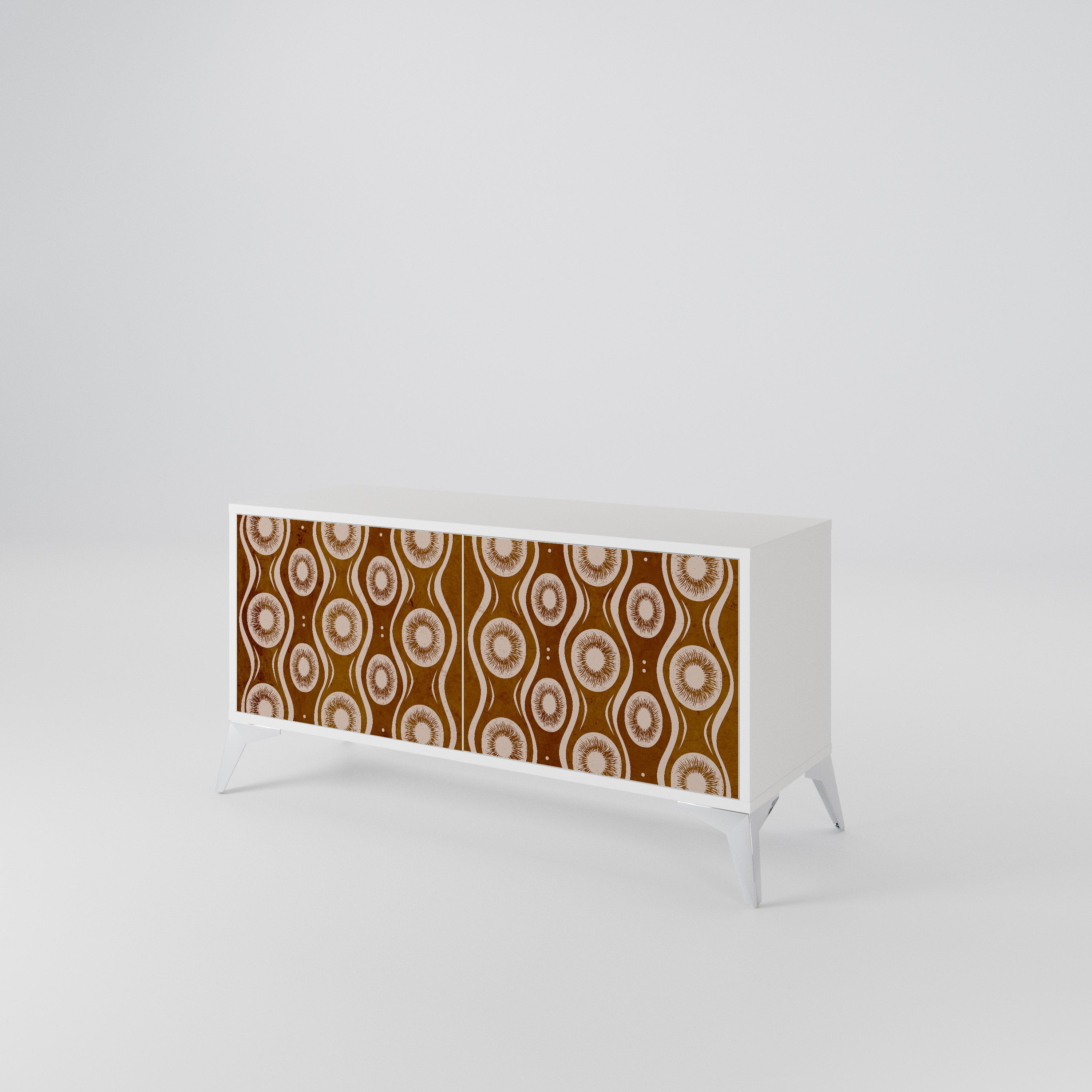 BROWN EYES Mueble de TV Compacto de 2 puertas
