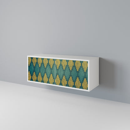 POLYGONS Mueble de TV Compacto de 2 puertas