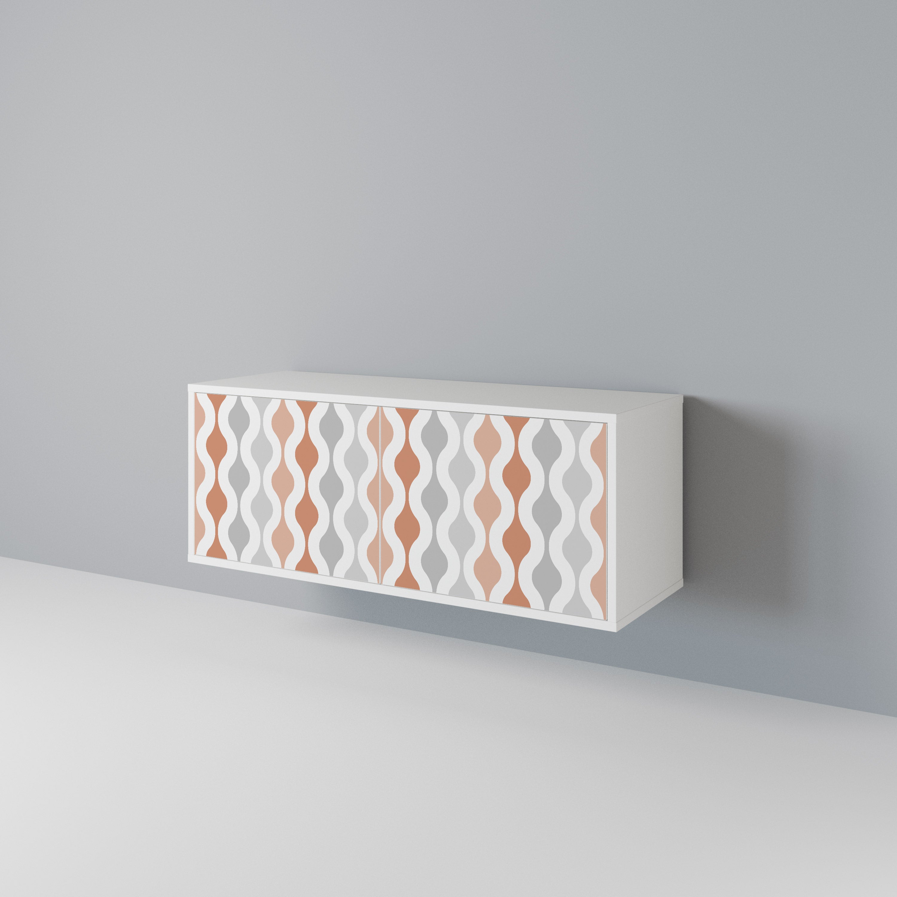 HAZY NOSTALGIA Mueble de TV Compacto de 2 puertas