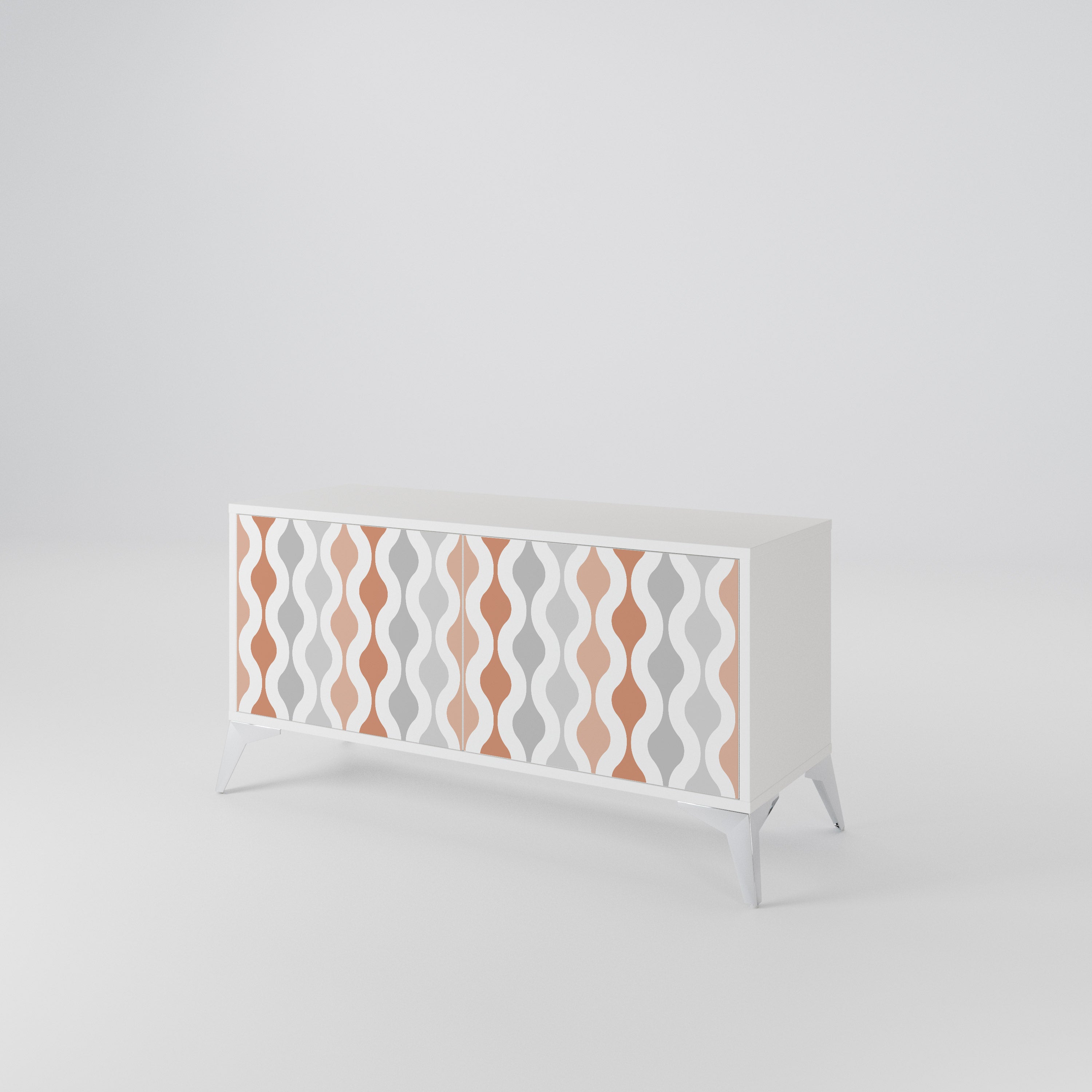 HAZY NOSTALGIA Mueble de TV Compacto de 2 puertas