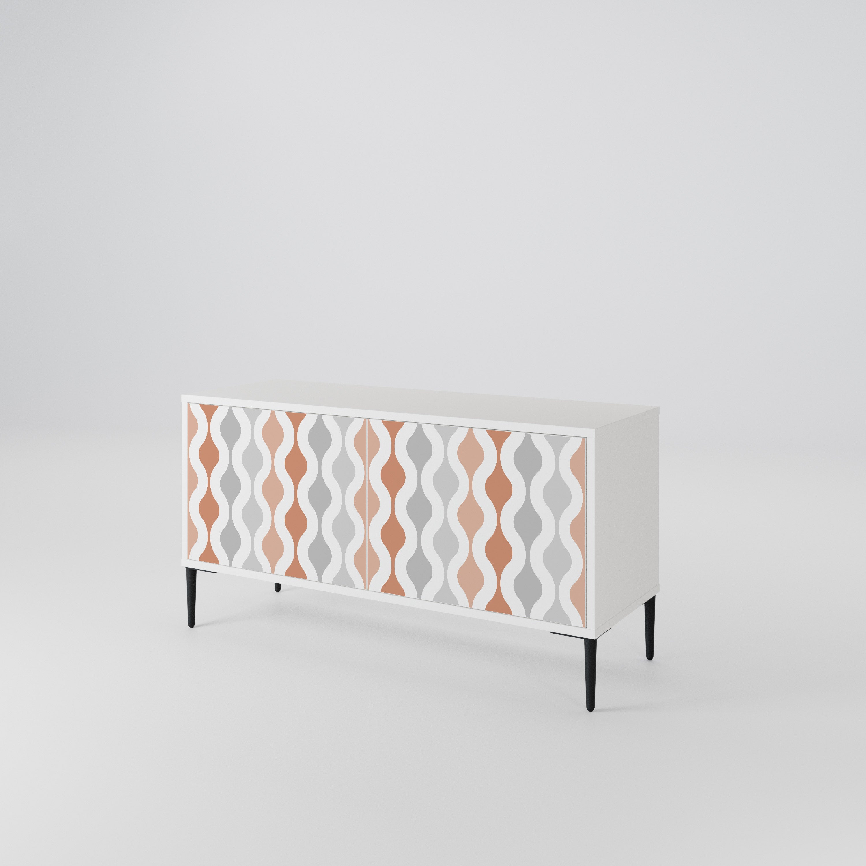 HAZY NOSTALGIA Mueble de TV Compacto de 2 puertas