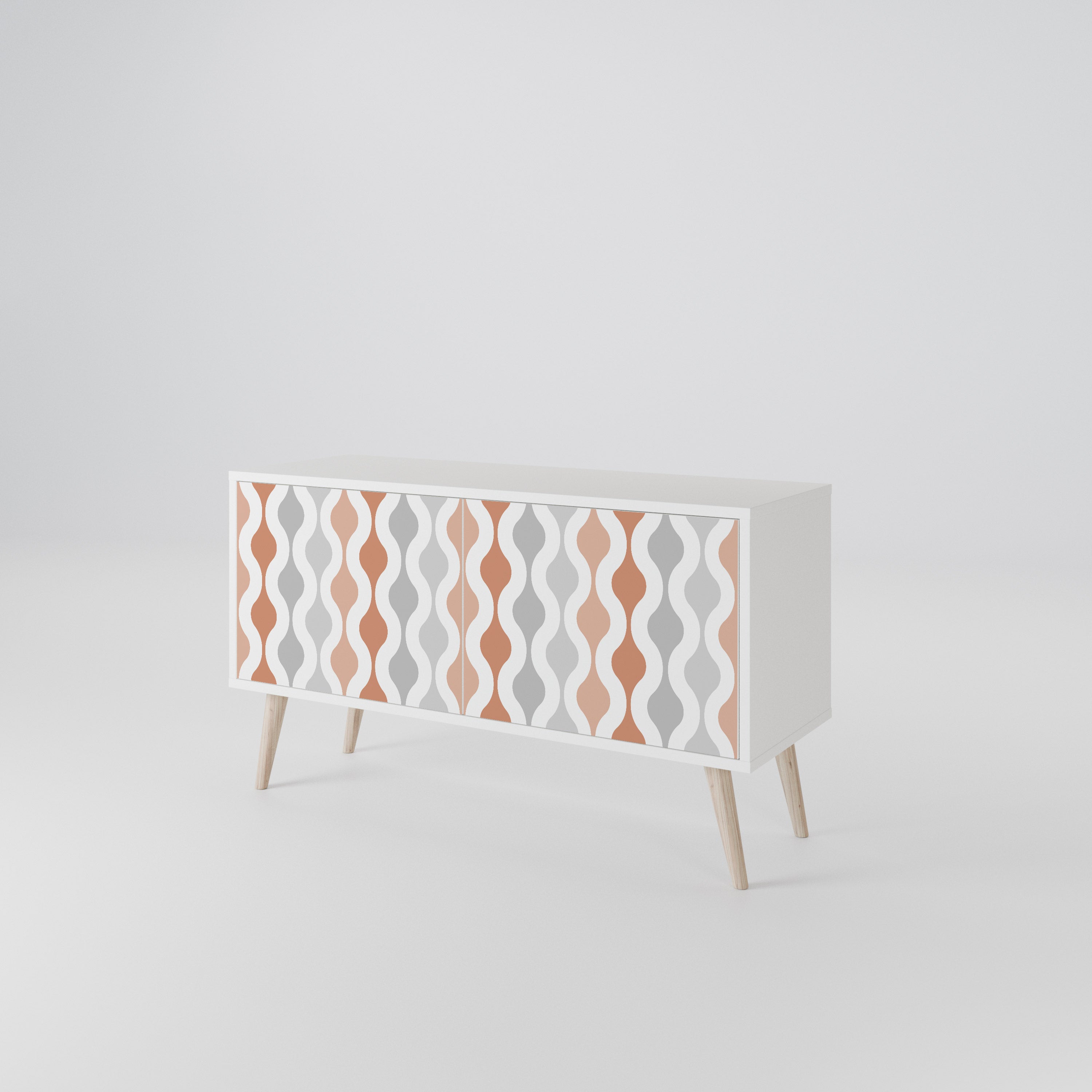 HAZY NOSTALGIA Mueble de TV Compacto de 2 puertas