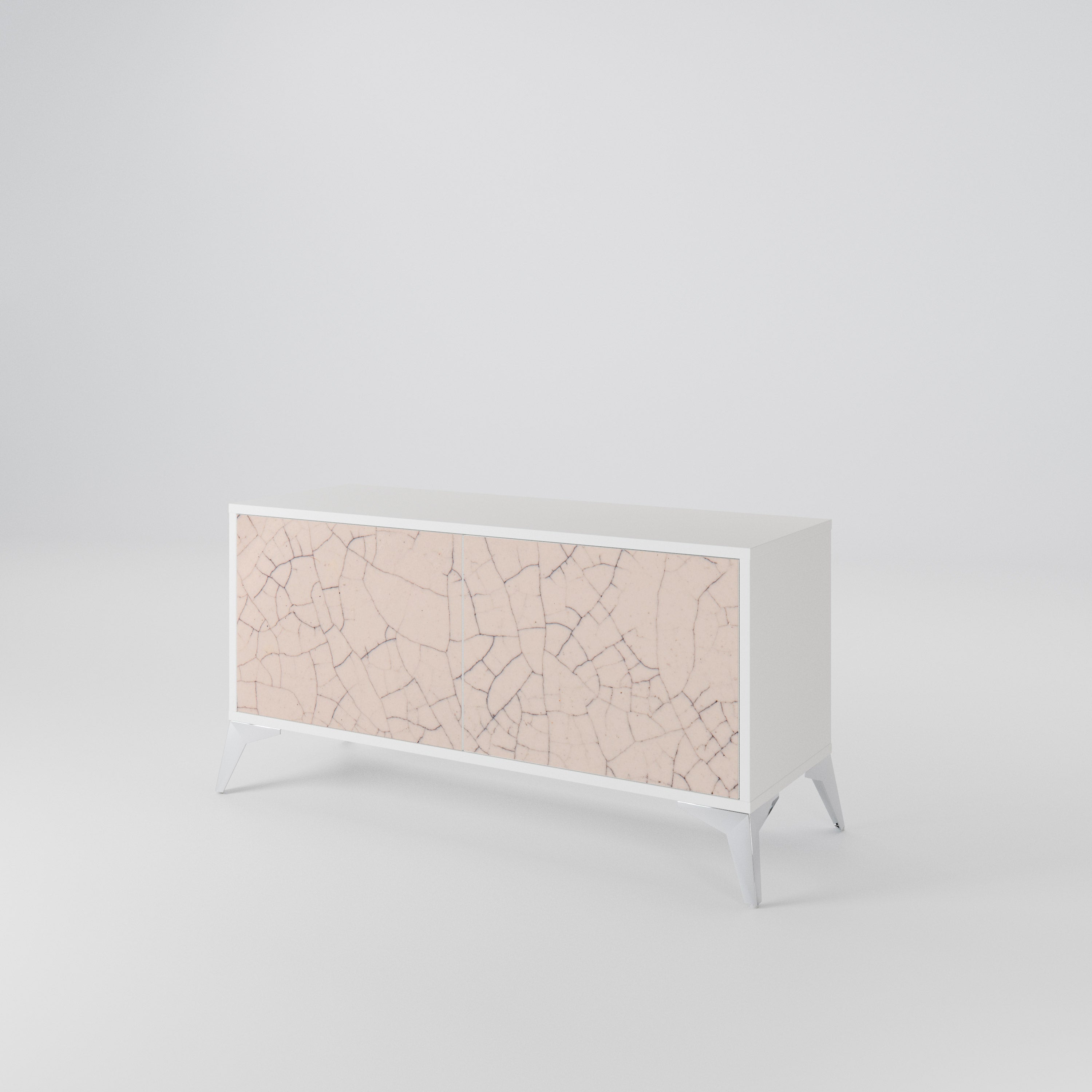 CERAMIC TEXTURE Mueble de TV Compacto de 2 puertas