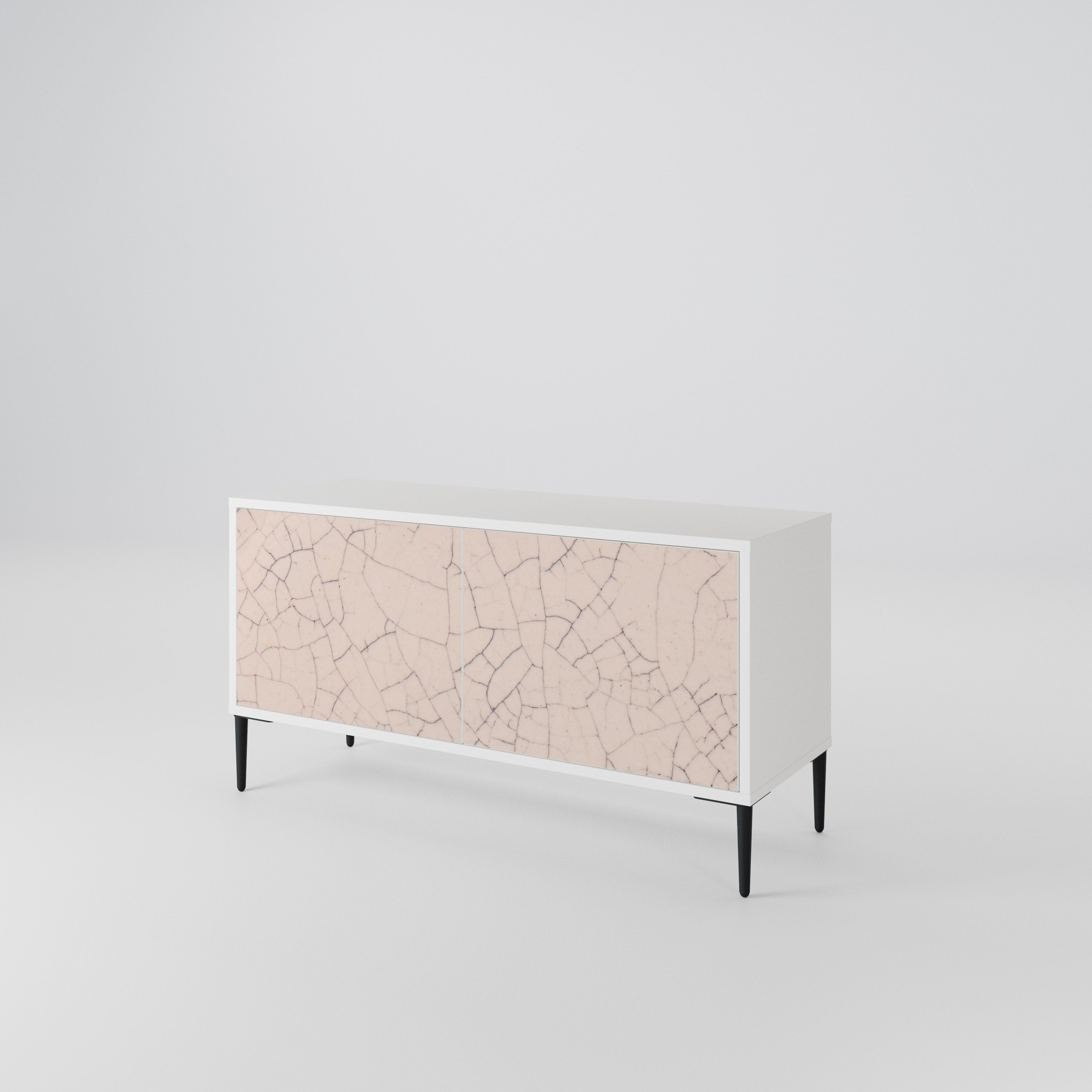 CERAMIC TEXTURE Mueble de TV Compacto de 2 puertas