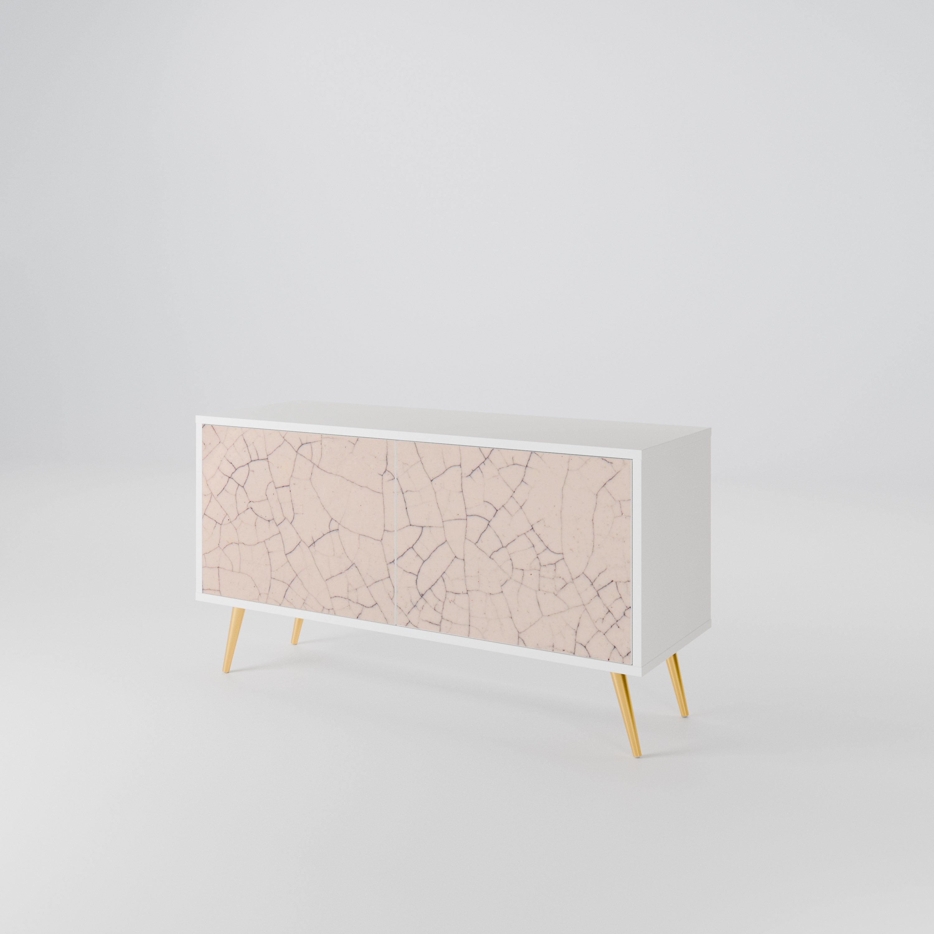 CERAMIC TEXTURE Mueble de TV Compacto de 2 puertas