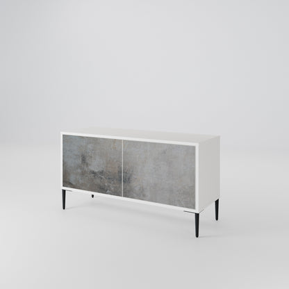 CONCRETE WALL Mueble de TV Compacto de 2 puertas