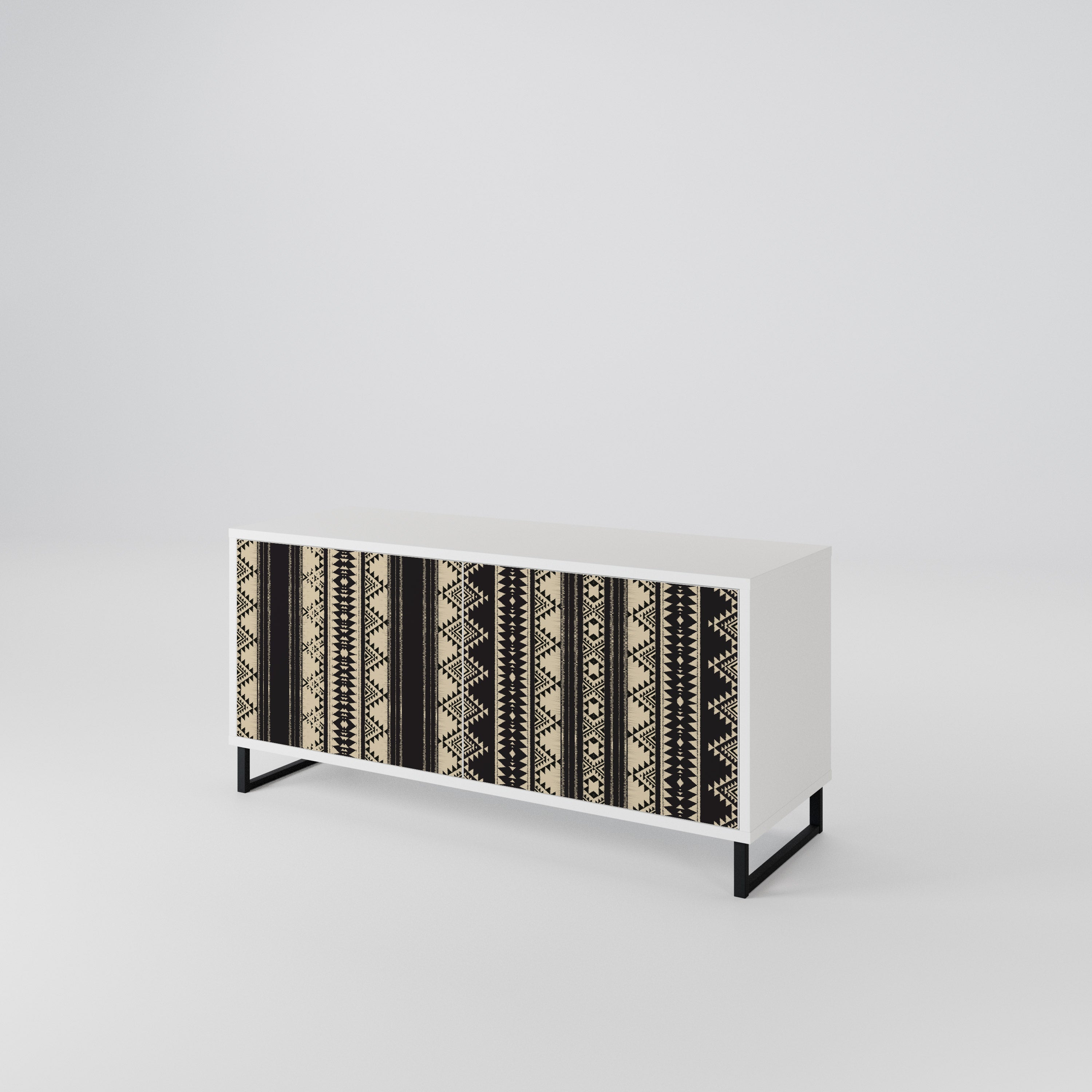 AZTEC Mueble de TV Compacto de 2 puertas