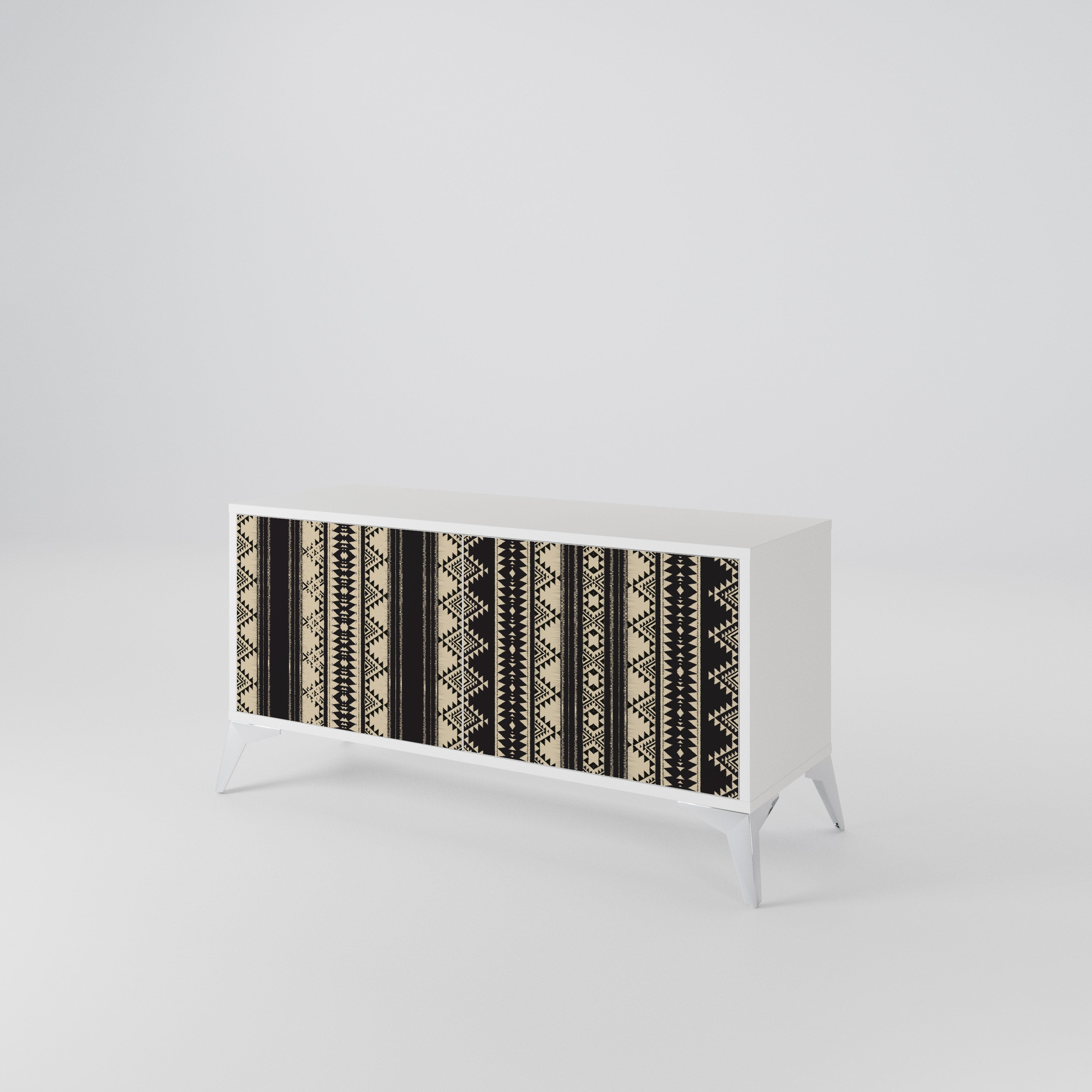 AZTEC Mueble de TV Compacto de 2 puertas