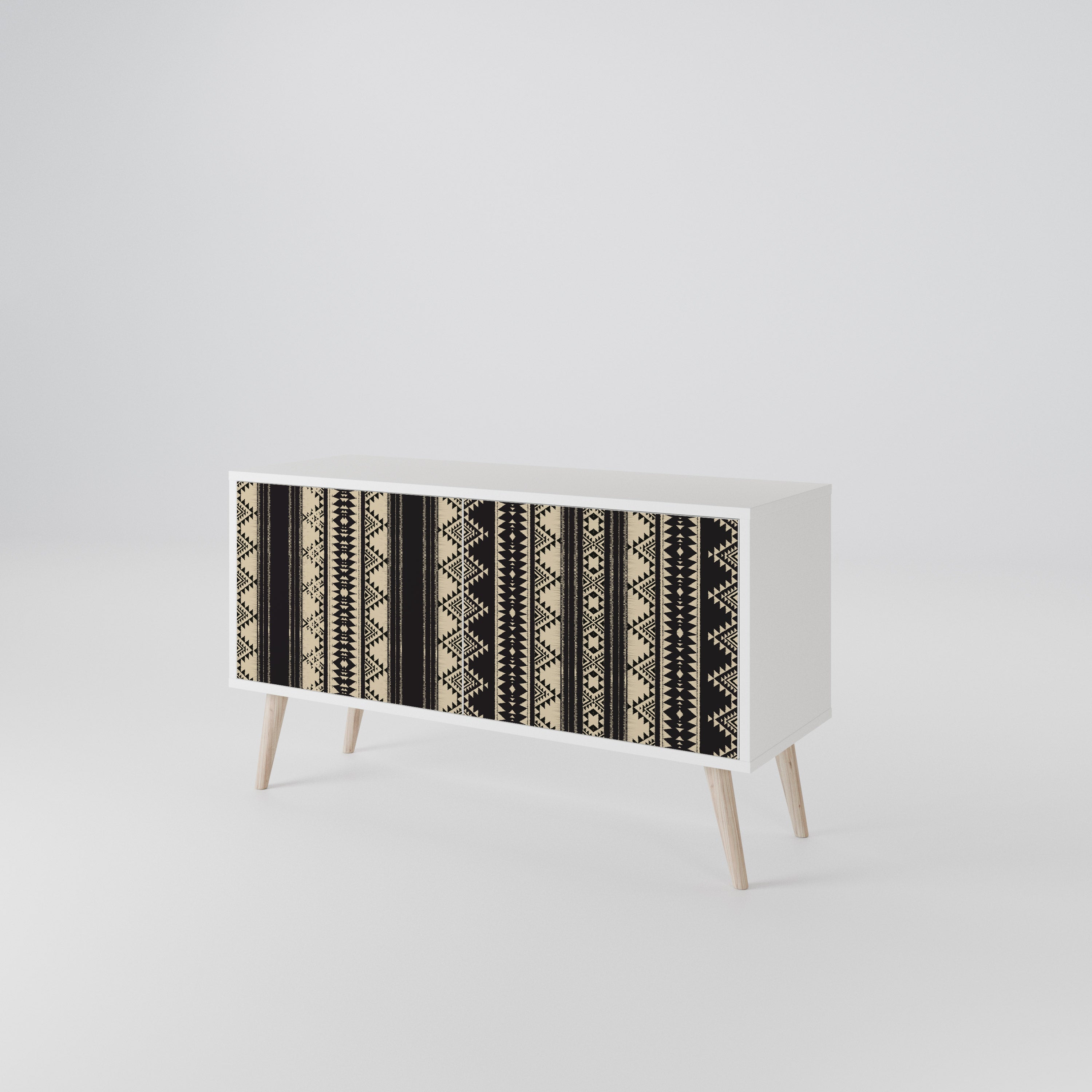 AZTEC Mueble de TV Compacto de 2 puertas