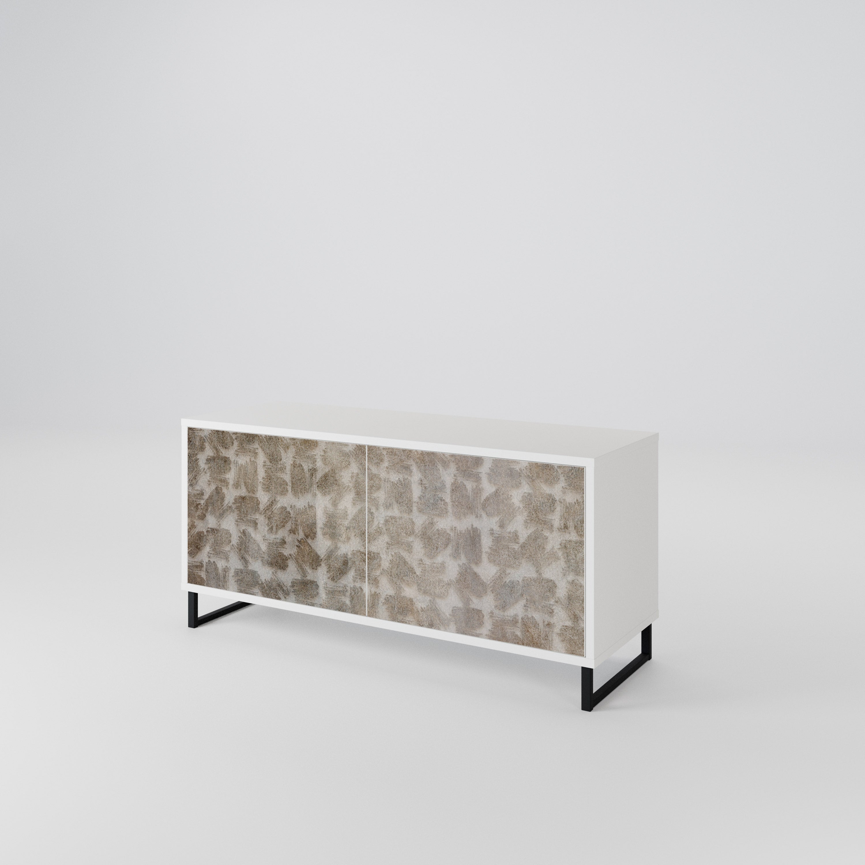 SLIGHTLY BLURRED Mueble de TV Compacto de 2 puertas