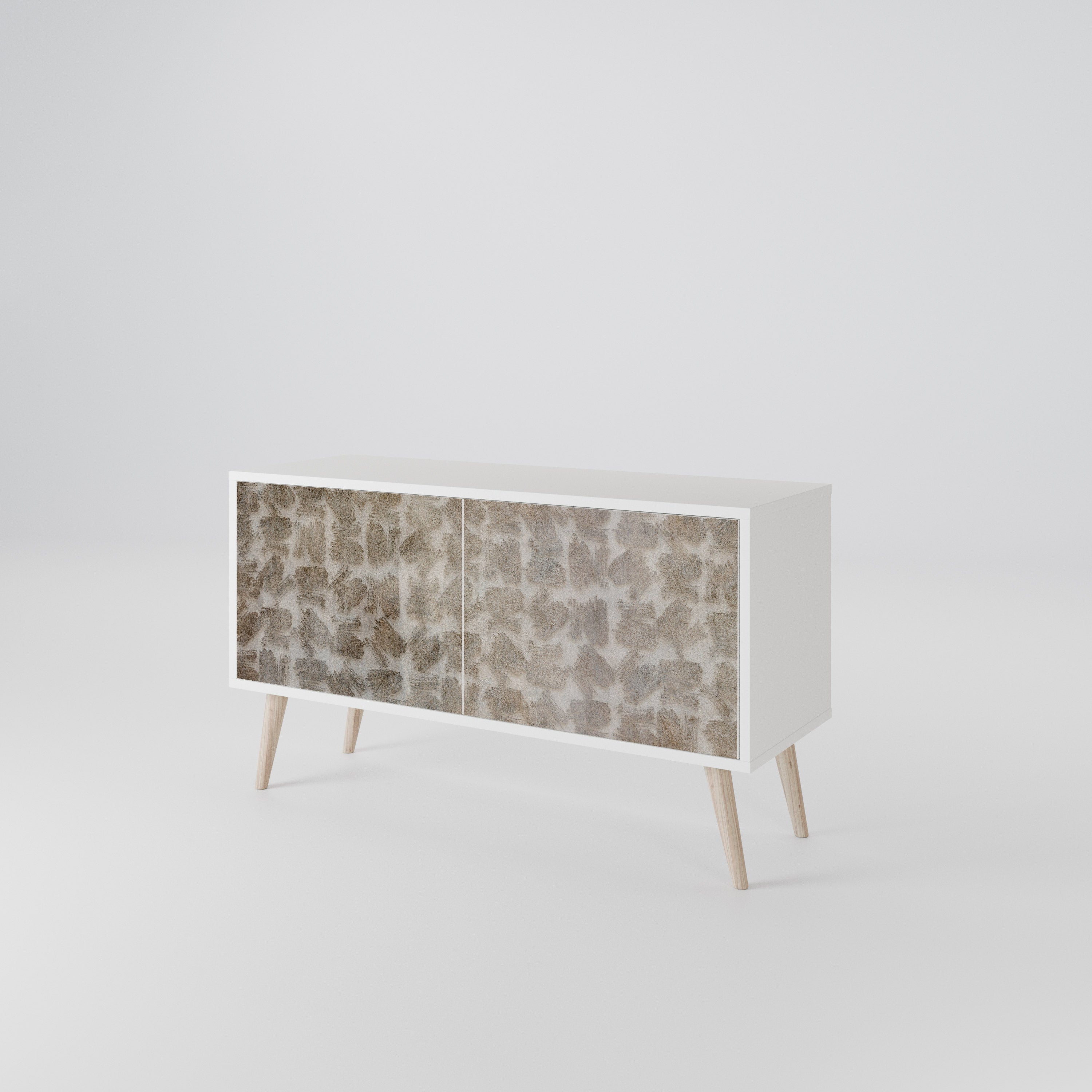 SLIGHTLY BLURRED Mueble de TV Compacto de 2 puertas
