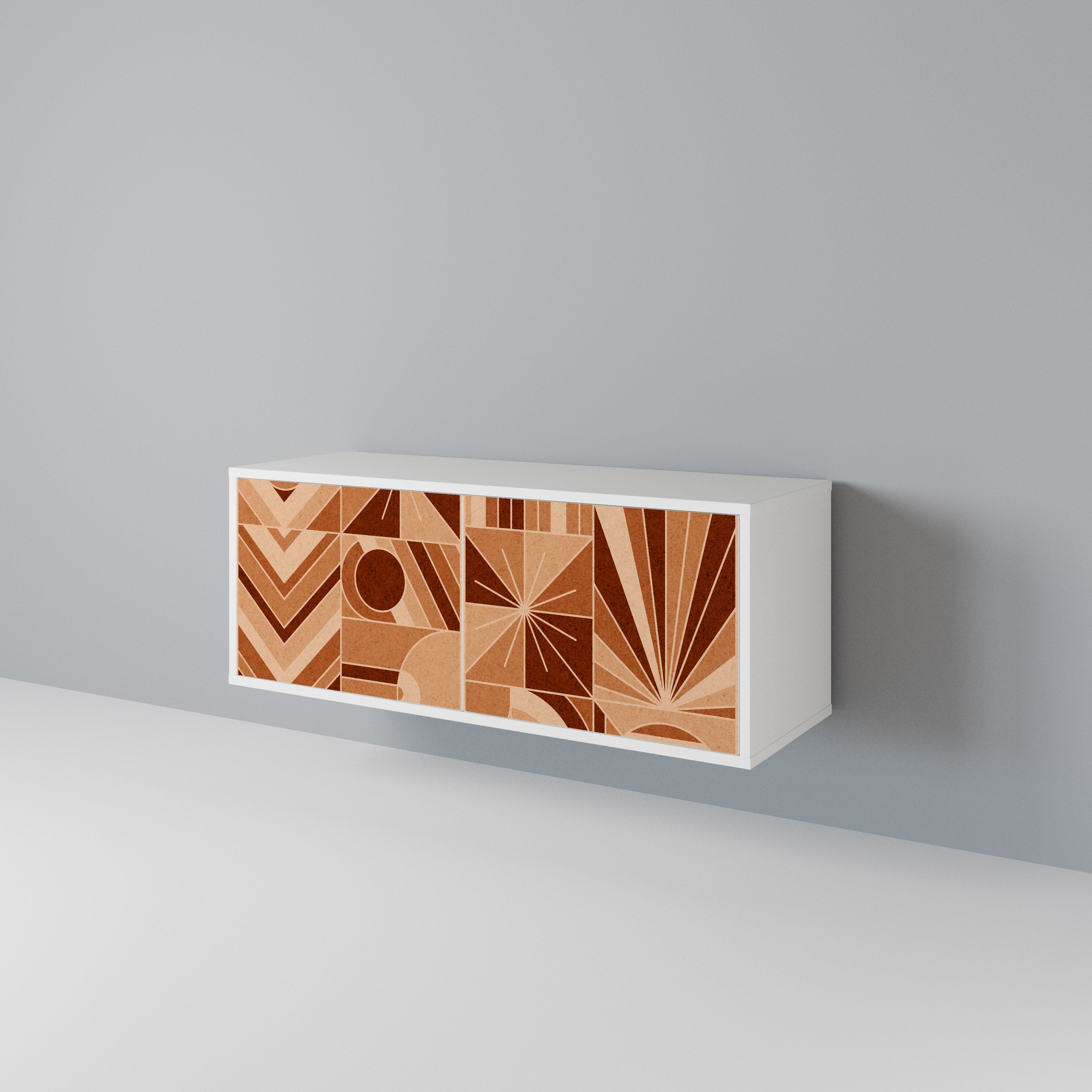 PRISM MOSAIC Mueble de TV Compacto de 2 puertas