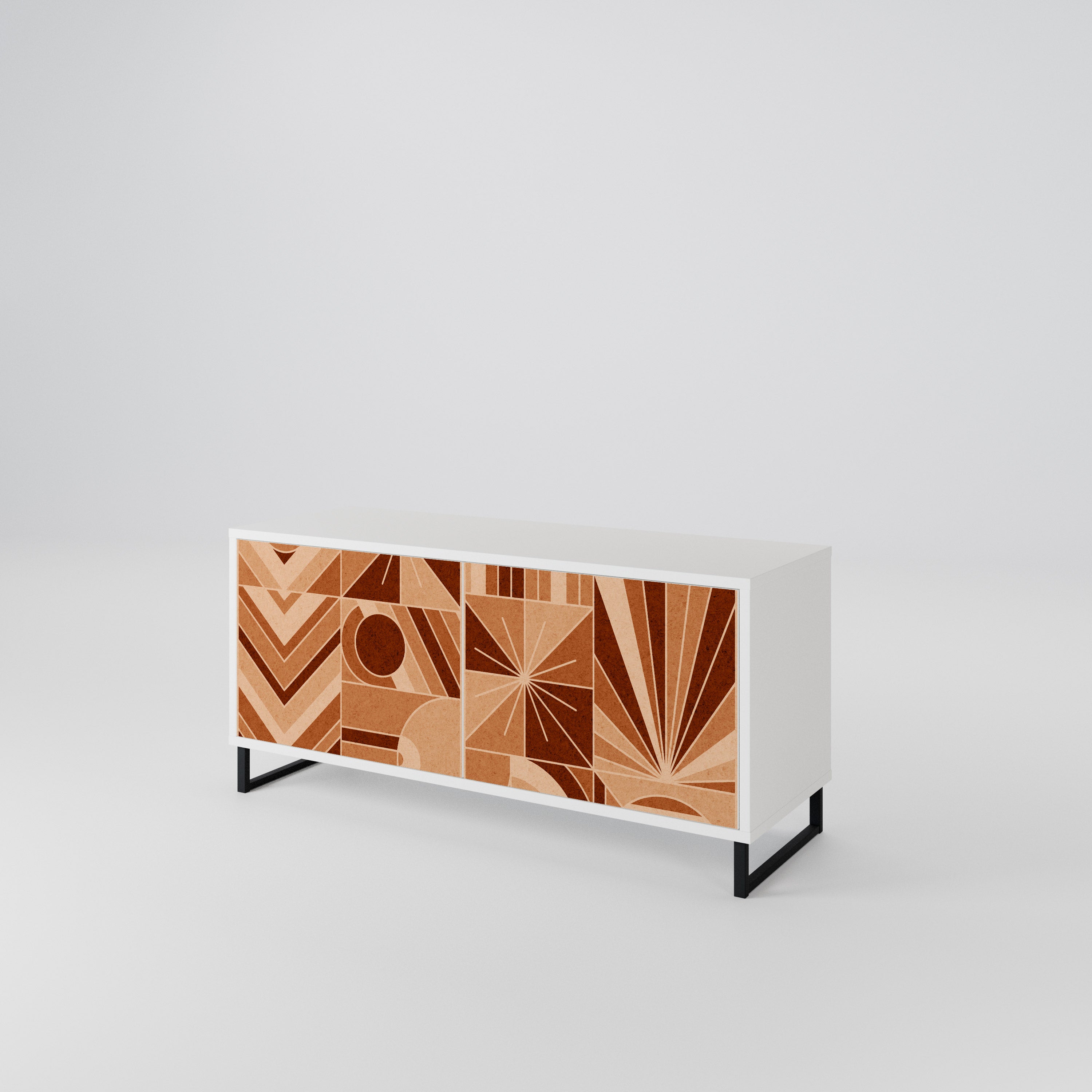 PRISM MOSAIC Mueble de TV Compacto de 2 puertas