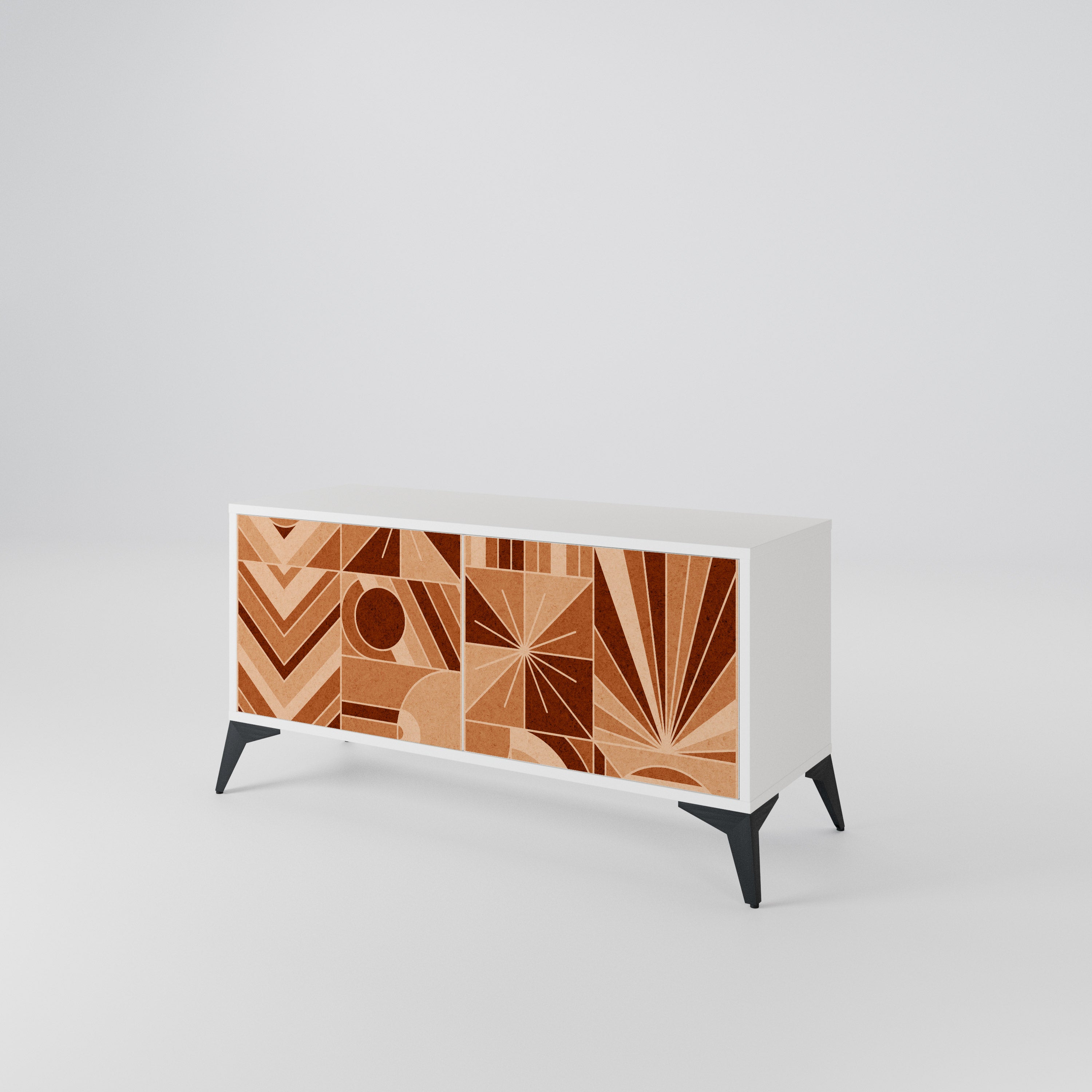 PRISM MOSAIC Mueble de TV Compacto de 2 puertas