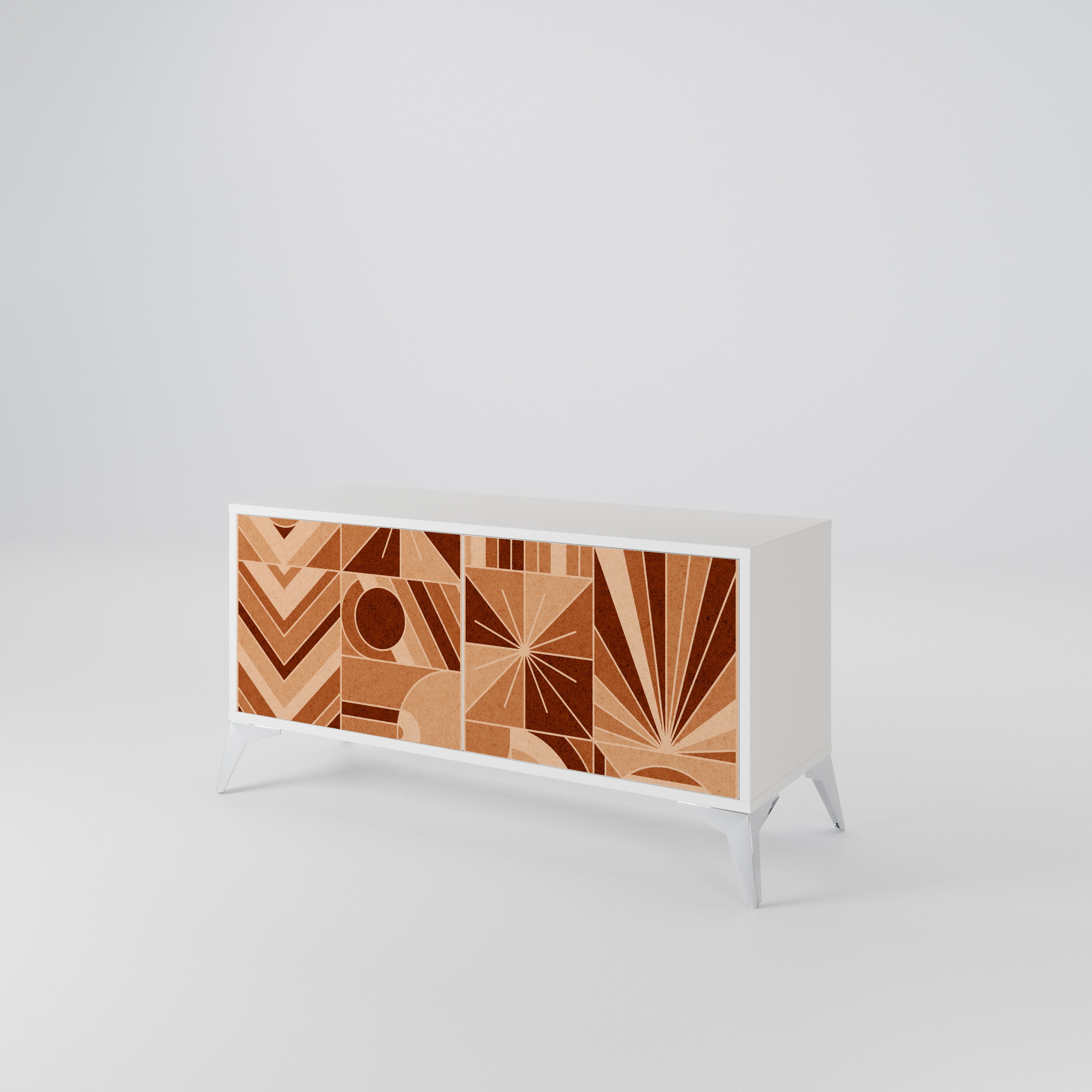 PRISM MOSAIC Mueble de TV Compacto de 2 puertas