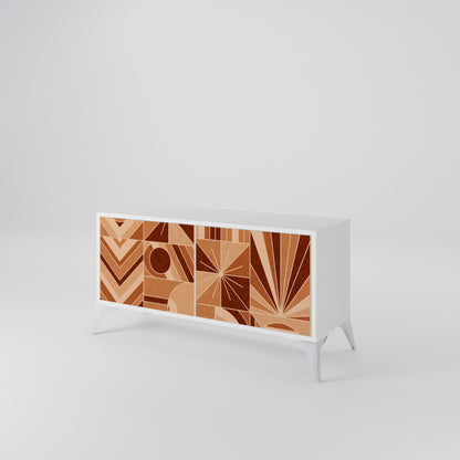 PRISM MOSAIC Mueble de TV Compacto de 2 puertas