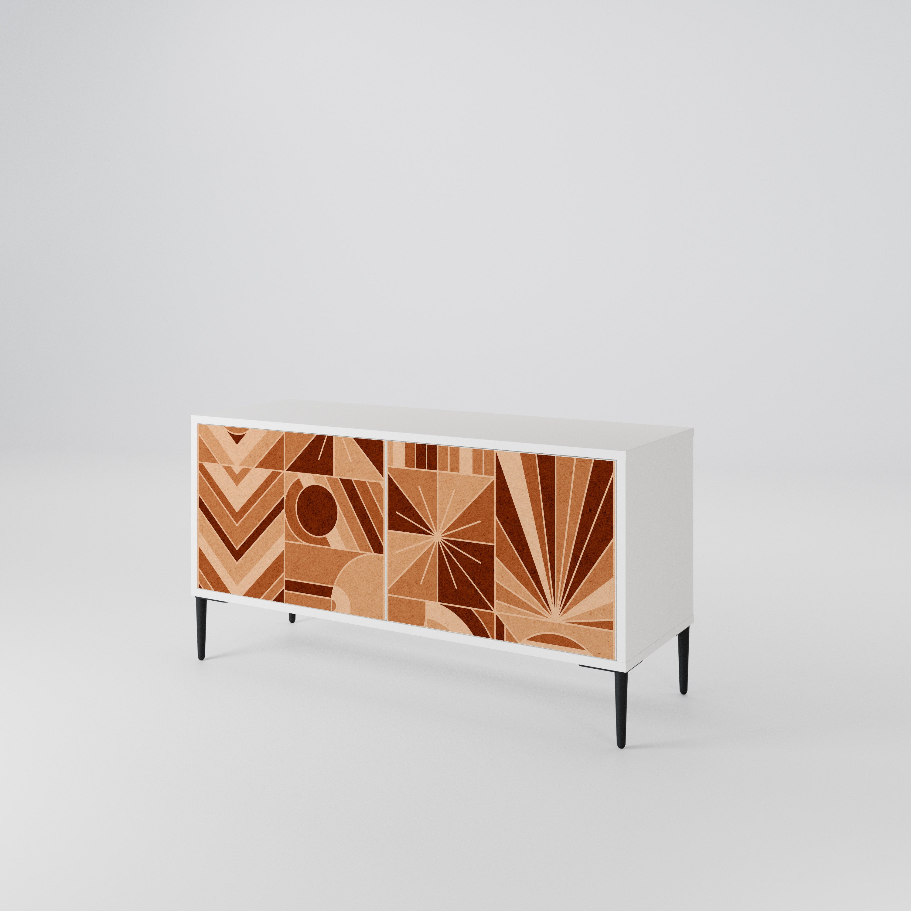 PRISM MOSAIC Mueble de TV Compacto de 2 puertas