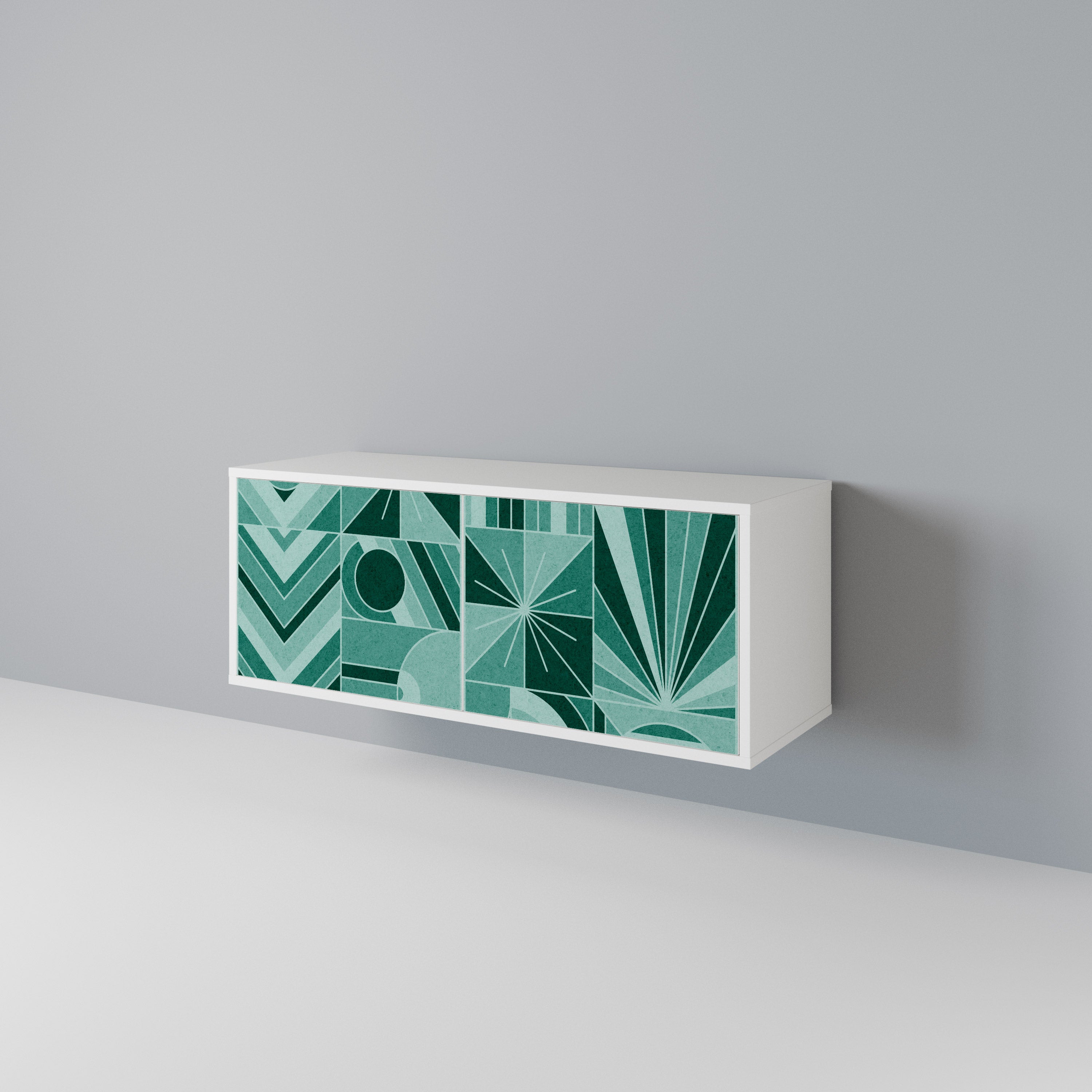 HARMONIC GRID Mueble de TV Compacto de 2 puertas