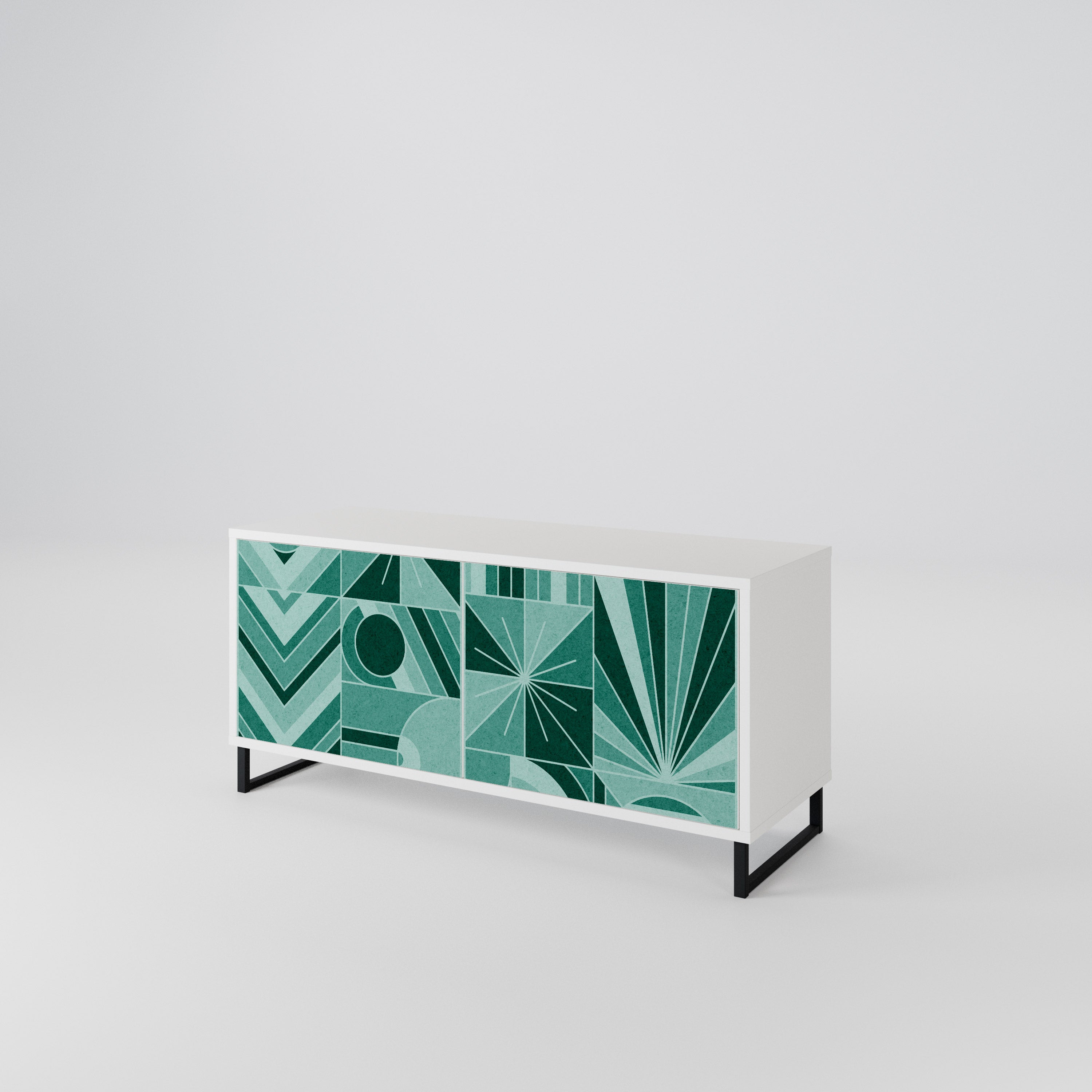 HARMONIC GRID Mueble de TV Compacto de 2 puertas